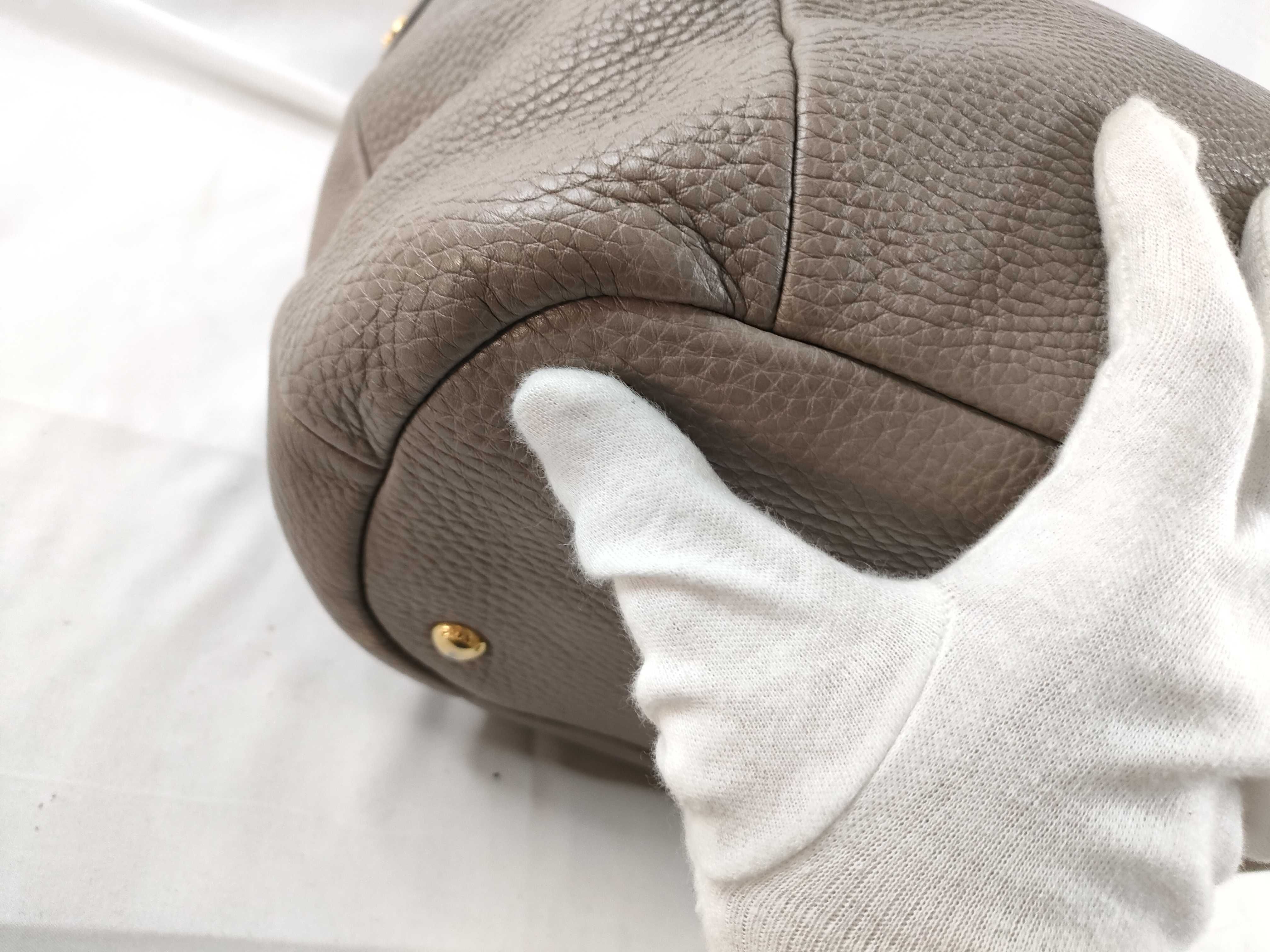 Tote Bag / Leather / Beige — view 3