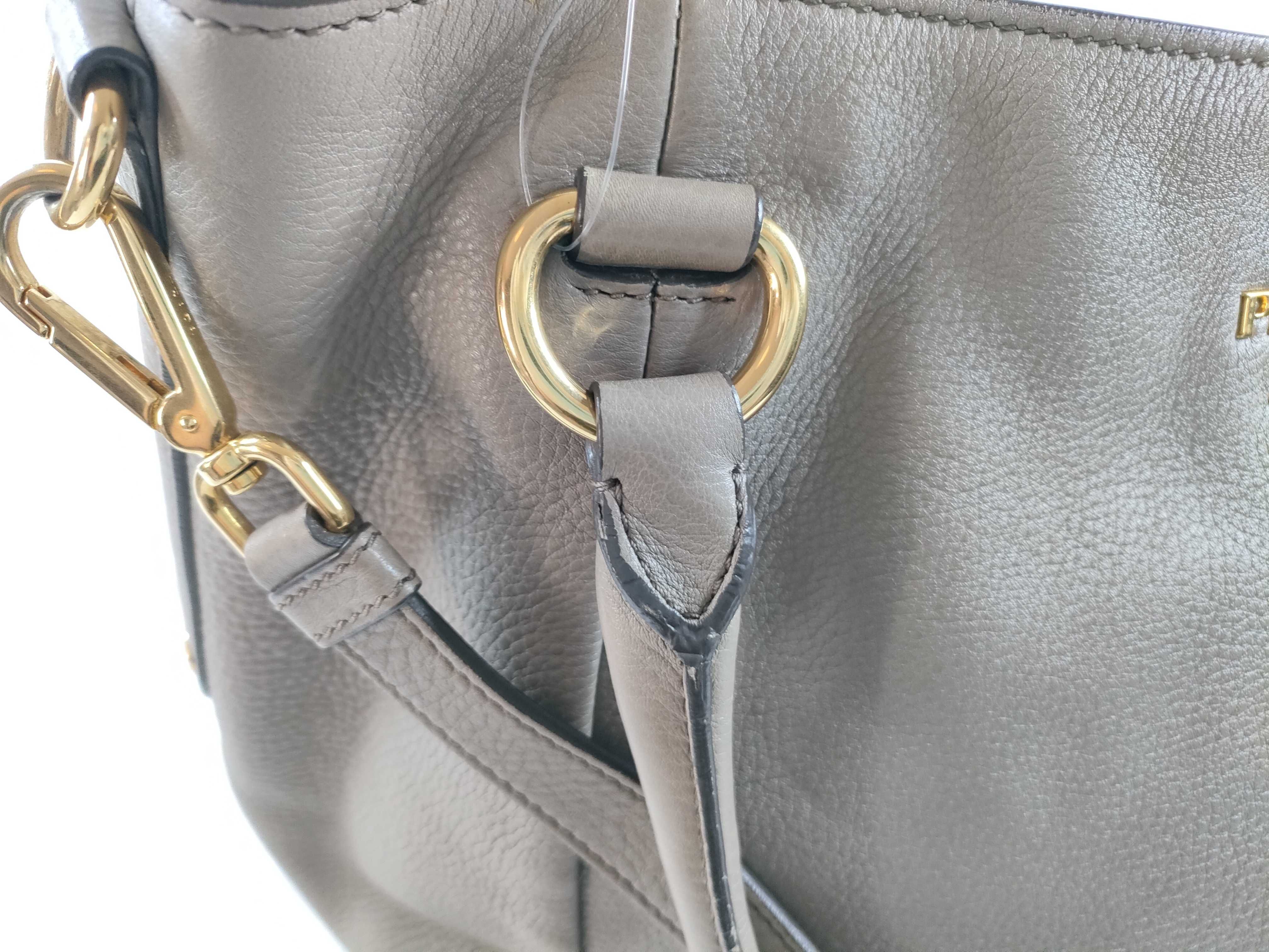 Tote Bag / Leather / Beige — view 9