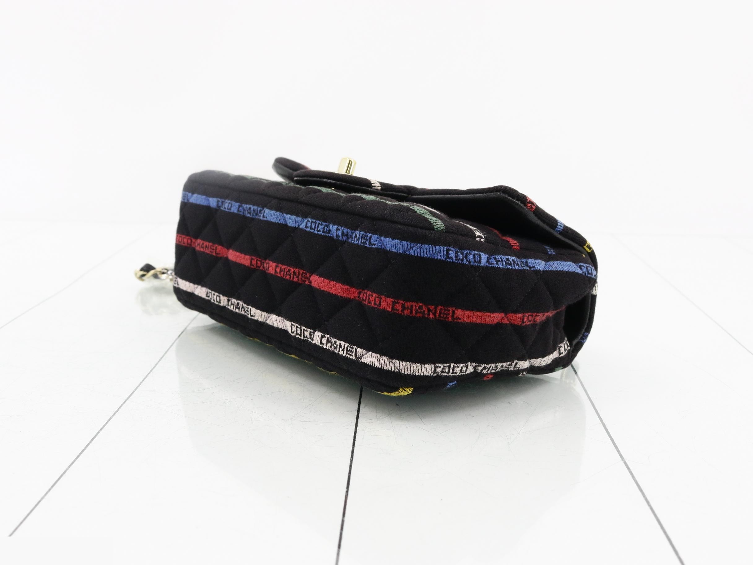 Fabric Mini Matelassé Chain Shoulder Bag — view 6