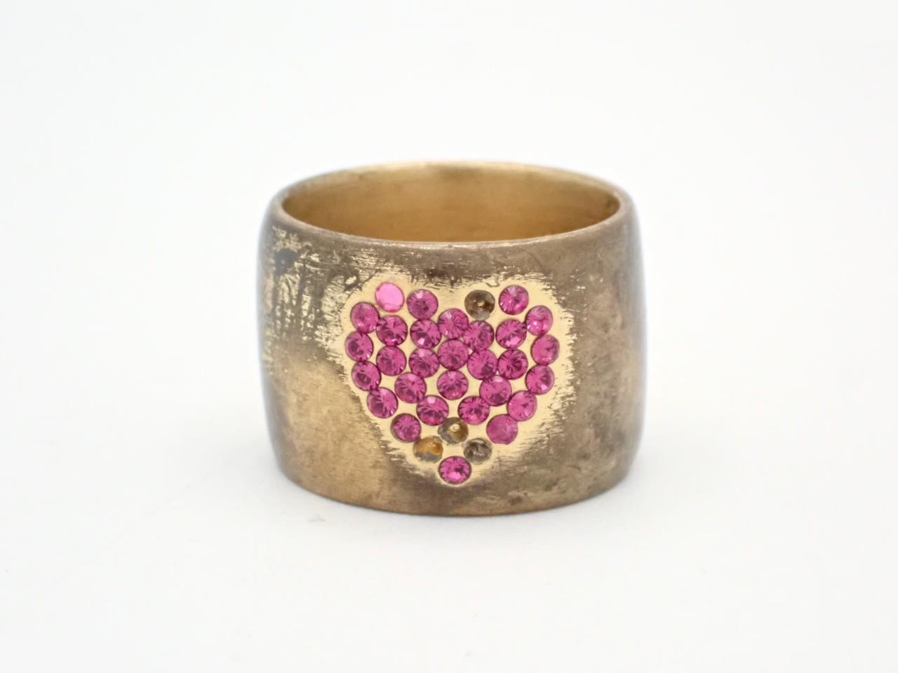 Cocomark Rhinestone Ring 02P Size #13 — view 2