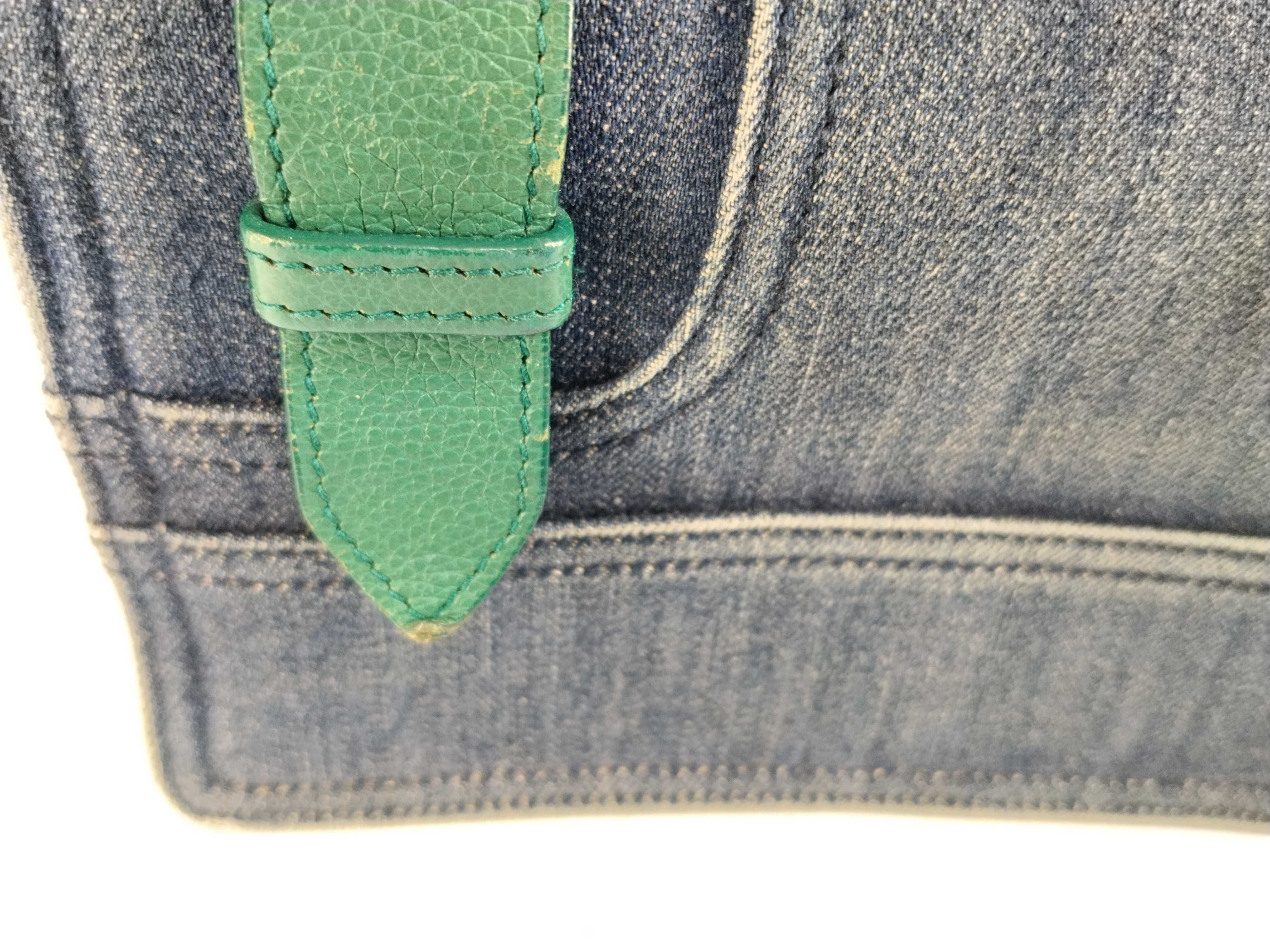 shoulder bag, denim green shoulder bag — view 15