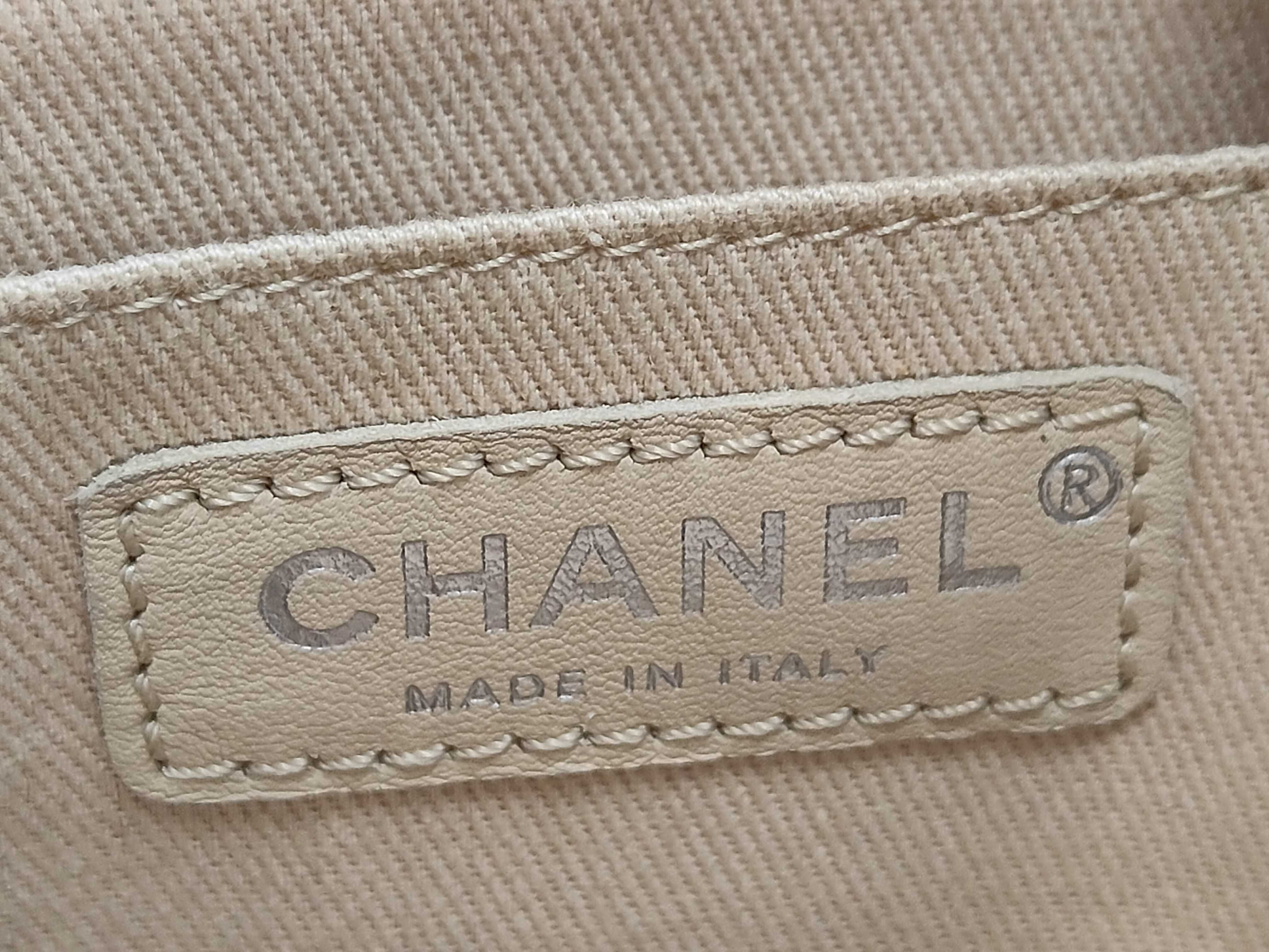 Chain Shoulder Bag, Coco Mark, Leather, Gray Bag — view 10