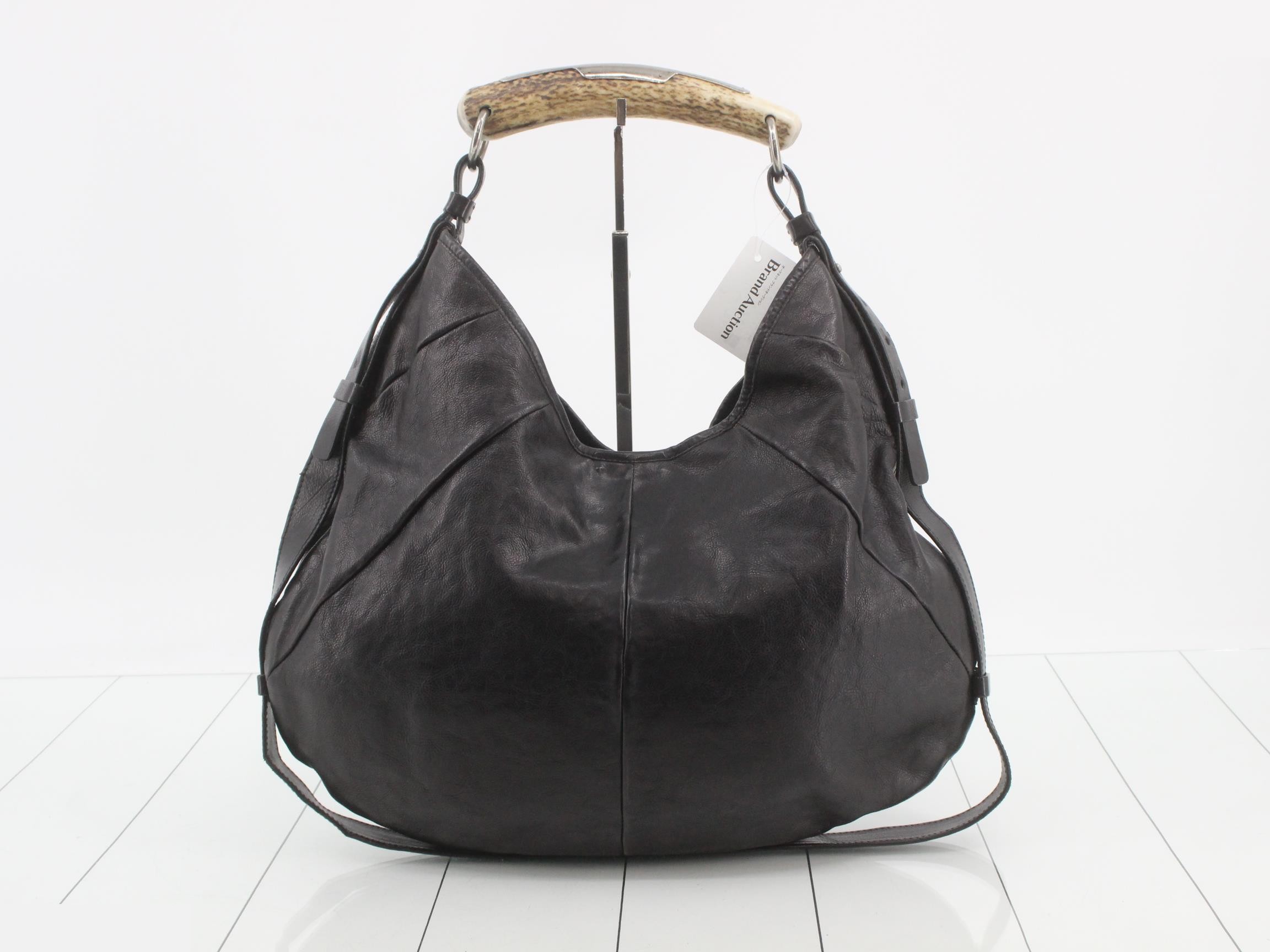 Mombasa One-Shoulder Bag, Leather, Black — view 2