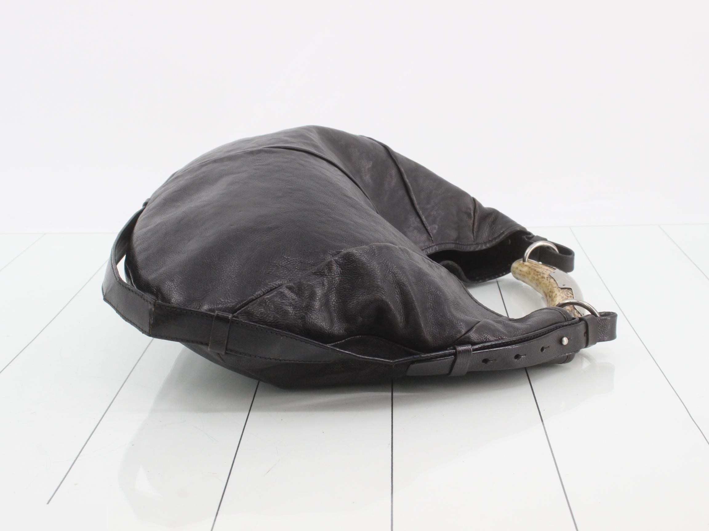 Mombasa One-Shoulder Bag, Leather, Black — view 3