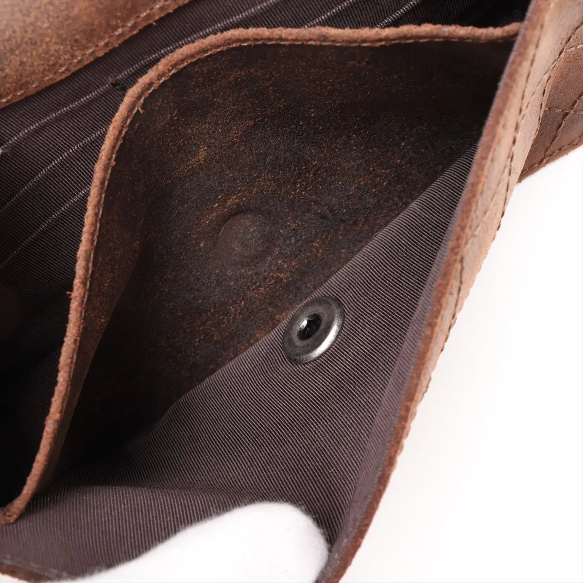 Coco Mark Fur x Suede Chain Shoulder Bag, Green x Brown, Gunmetal Hardware, Item Number 18190915, Series 18 — view 7