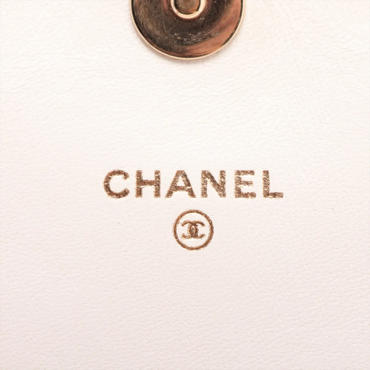 Matelassé Lambskin Chain Shoulder Bag Book Black x White Gold Hardware HL897A58 Random Plate AP2952 — view 9