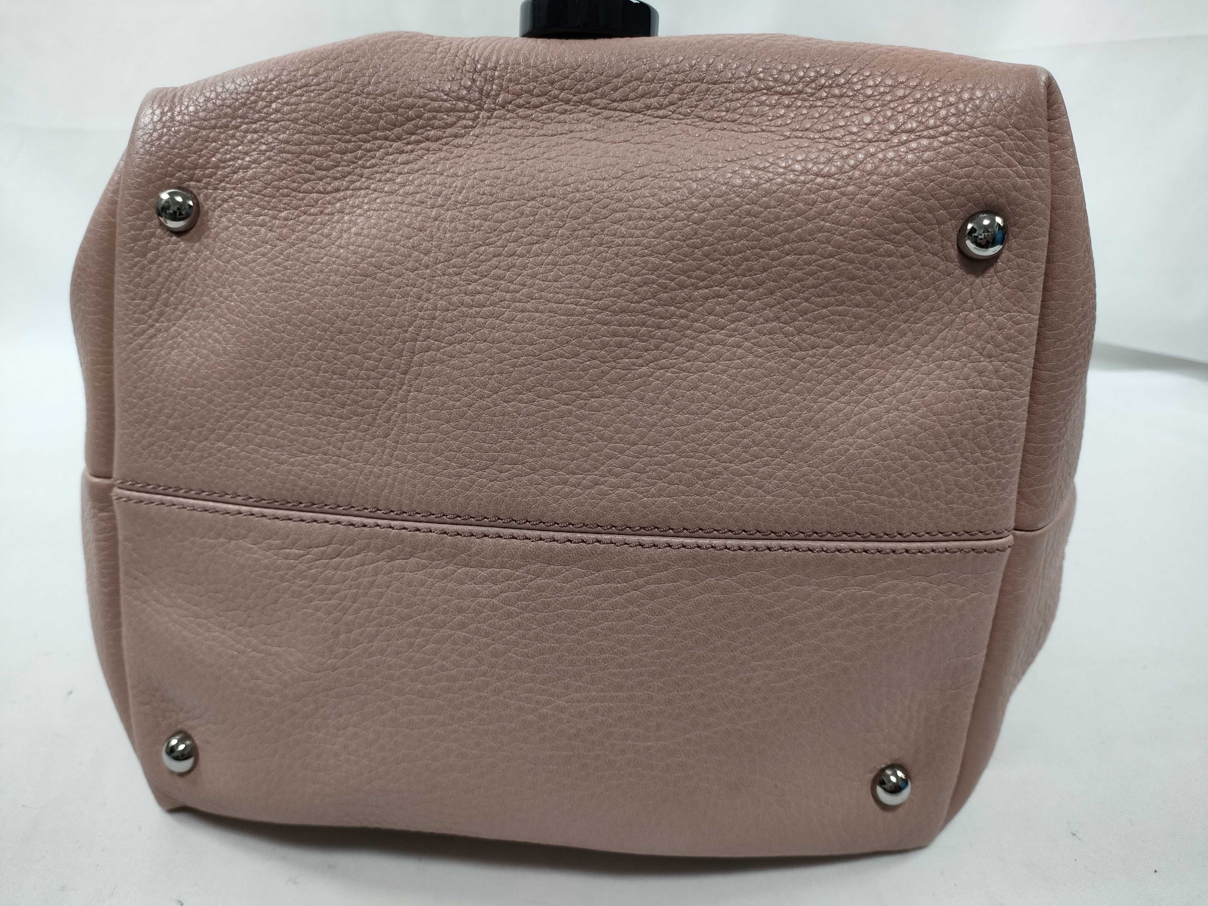 Callie handbag, pink, silver hardware. — view 7