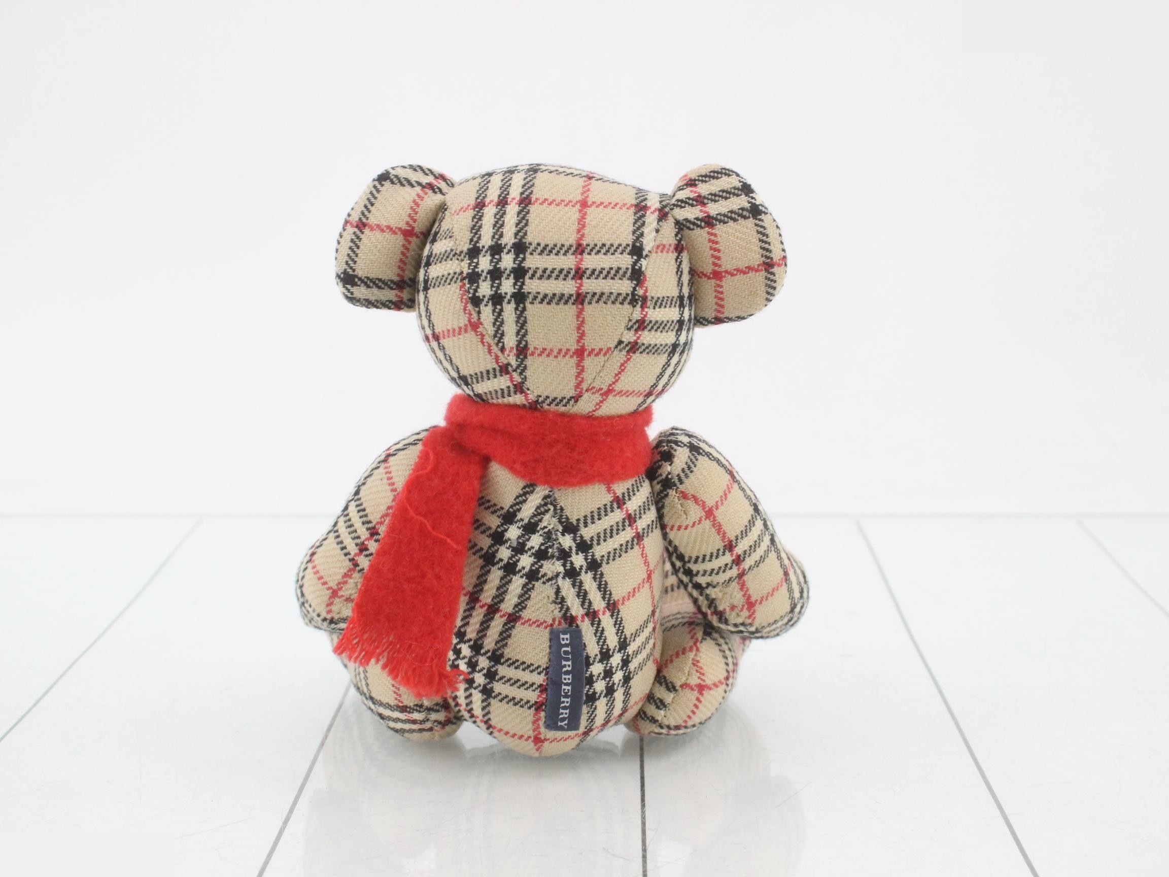 Teddy Bear Plush Toy - Burberry Nova Check — view 2