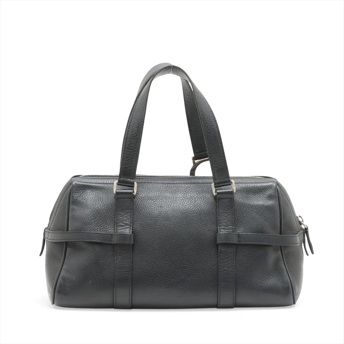 Logo Leather Handbag Black — view 2