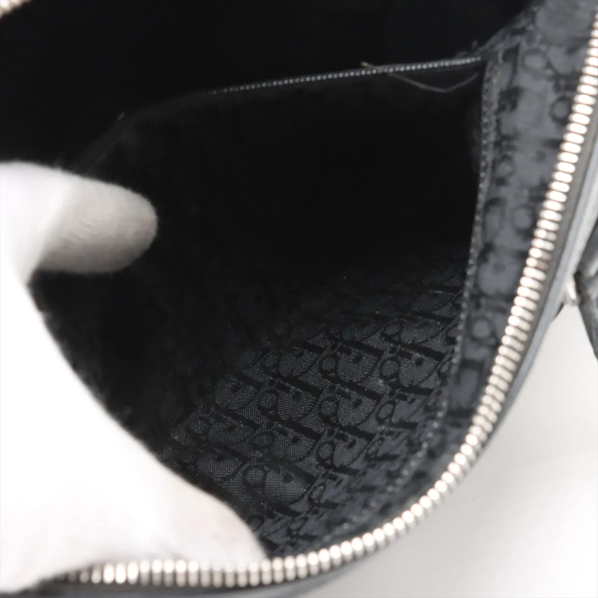 Logo Leather Handbag Black — view 8