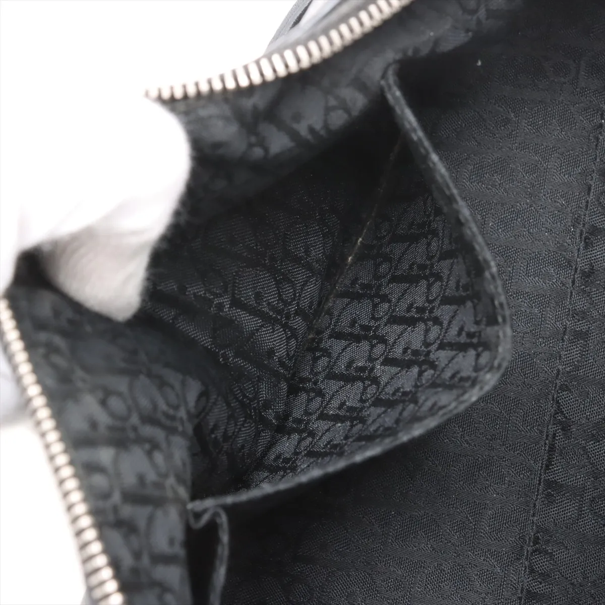 Logo Leather Handbag Black — view 9