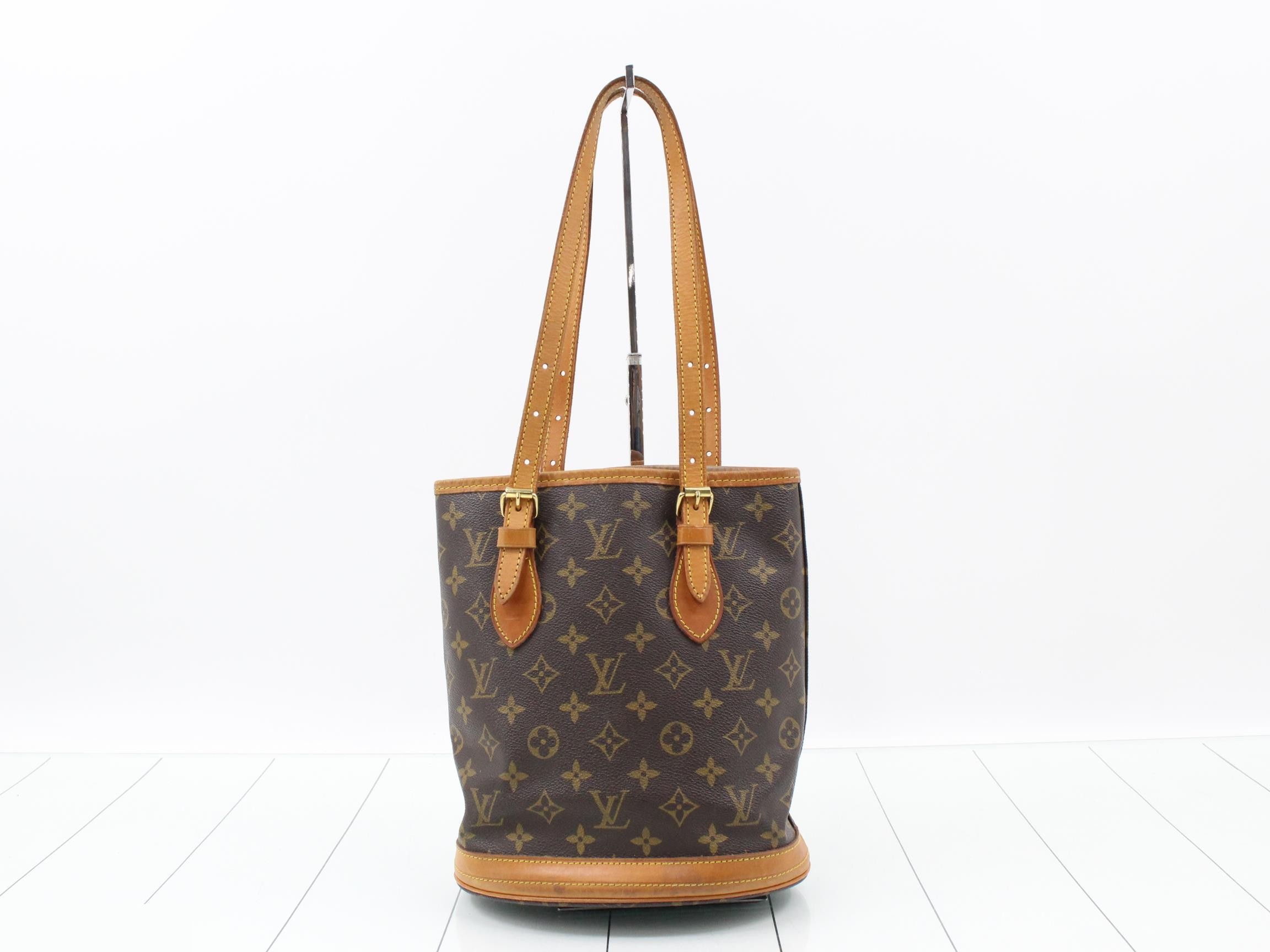 Monogram Bucket PM Tote Bag with Pouch — view 2
