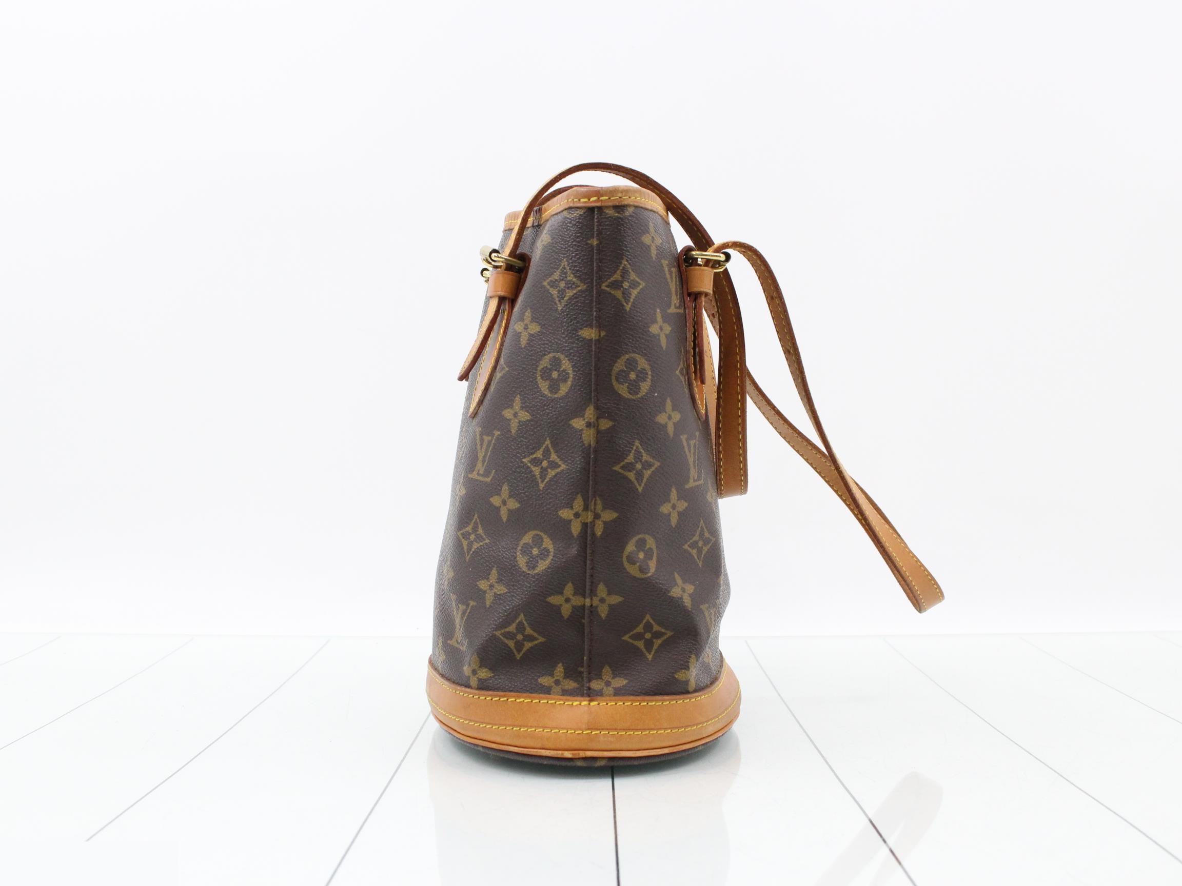 Monogram Bucket PM Tote Bag with Pouch — view 3