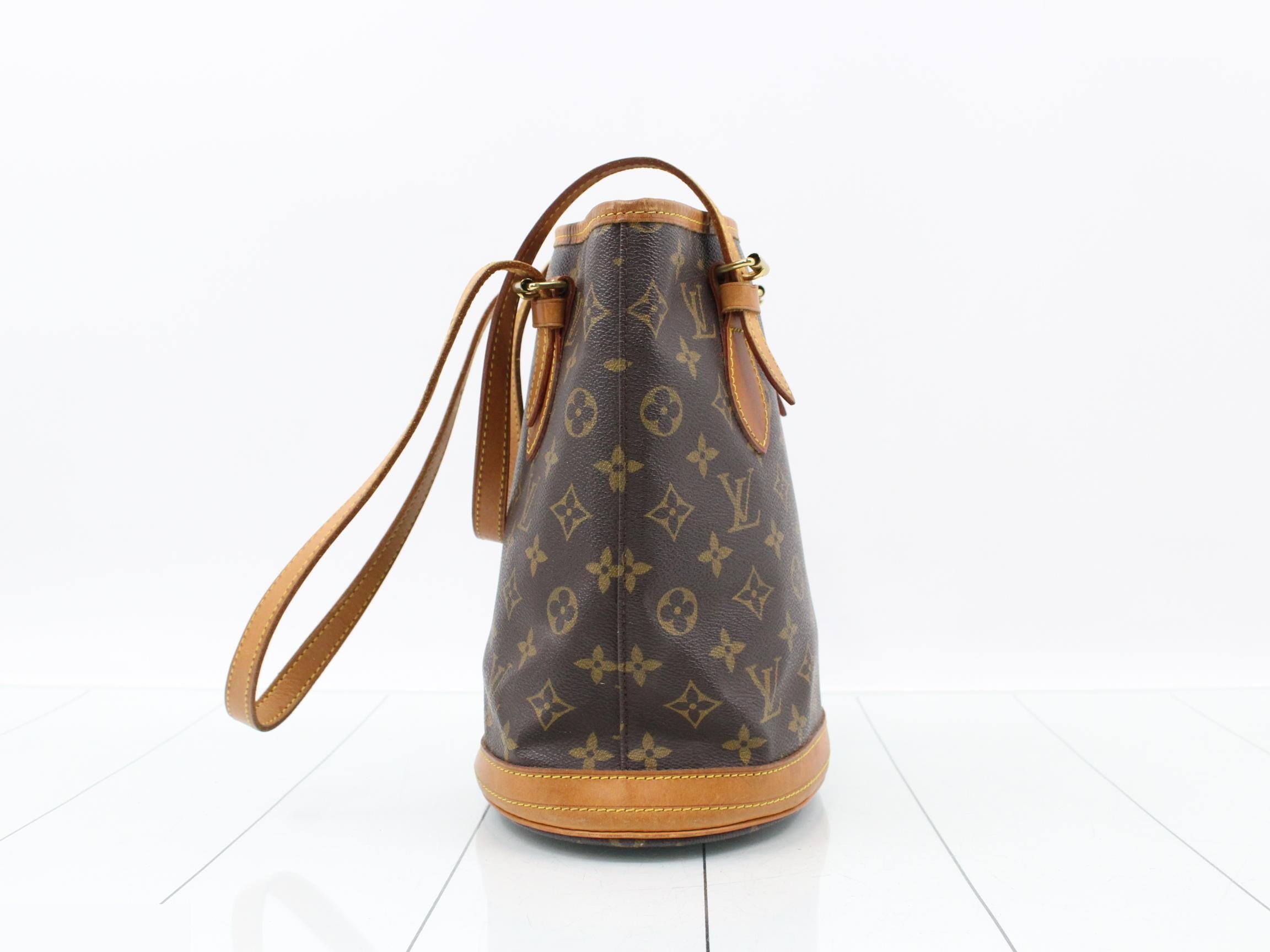 Monogram Bucket PM Tote Bag with Pouch — view 4