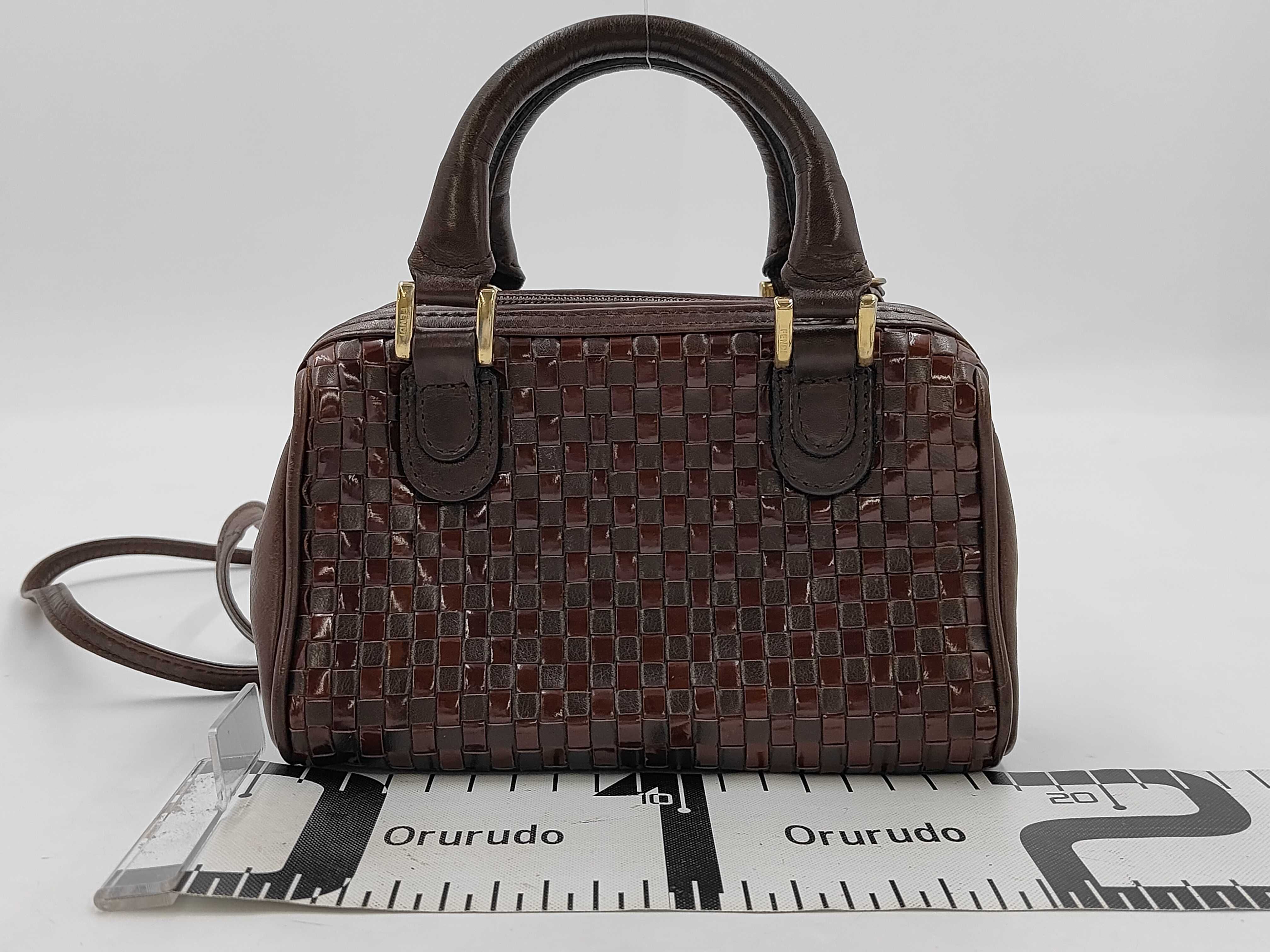 Leather Mini 2-Way Brown Handbag — view 2