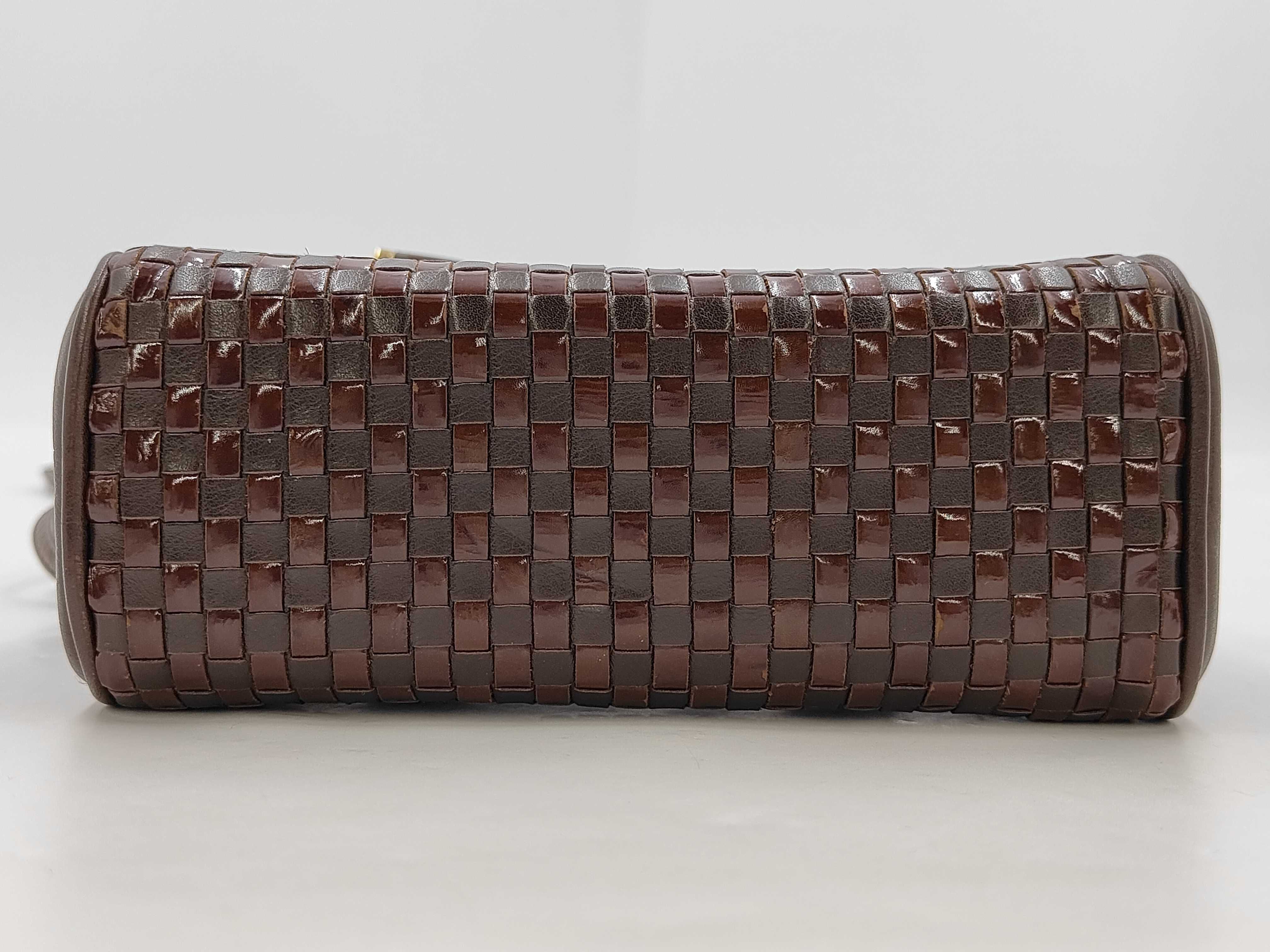 Leather Mini 2-Way Brown Handbag — view 8