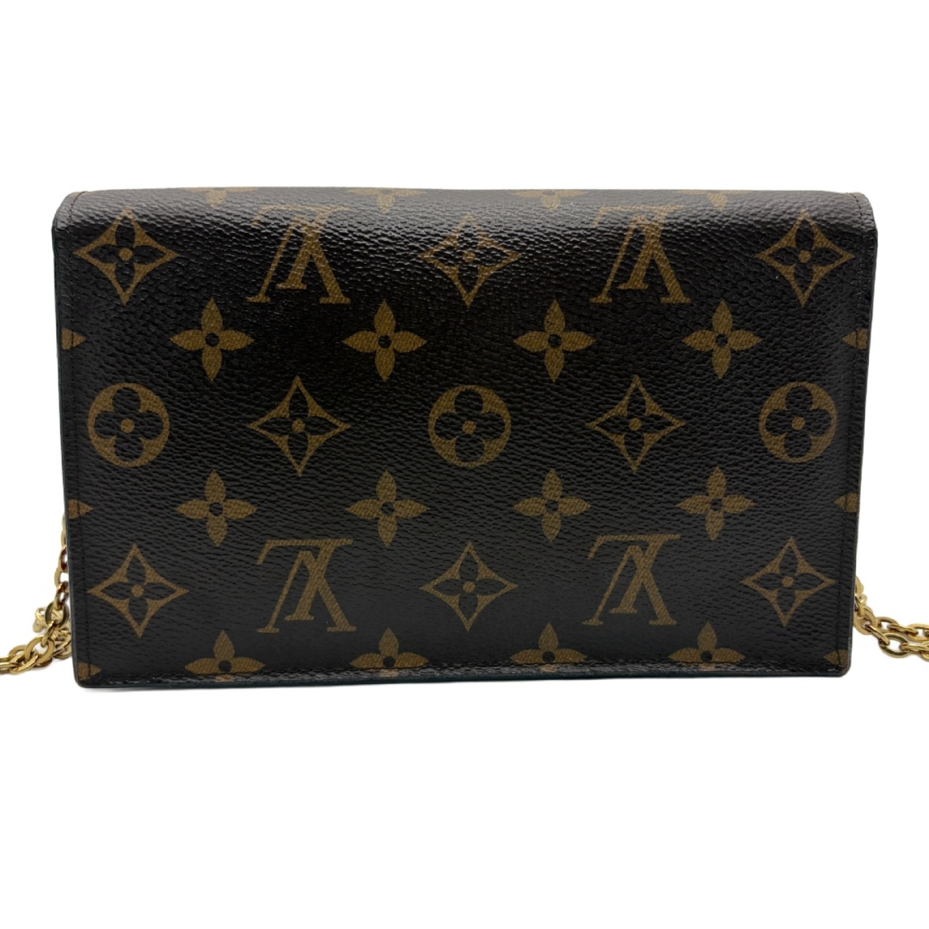 Monogram Portefeuille Flore Chain Wallet Shoulder Bag — view 2