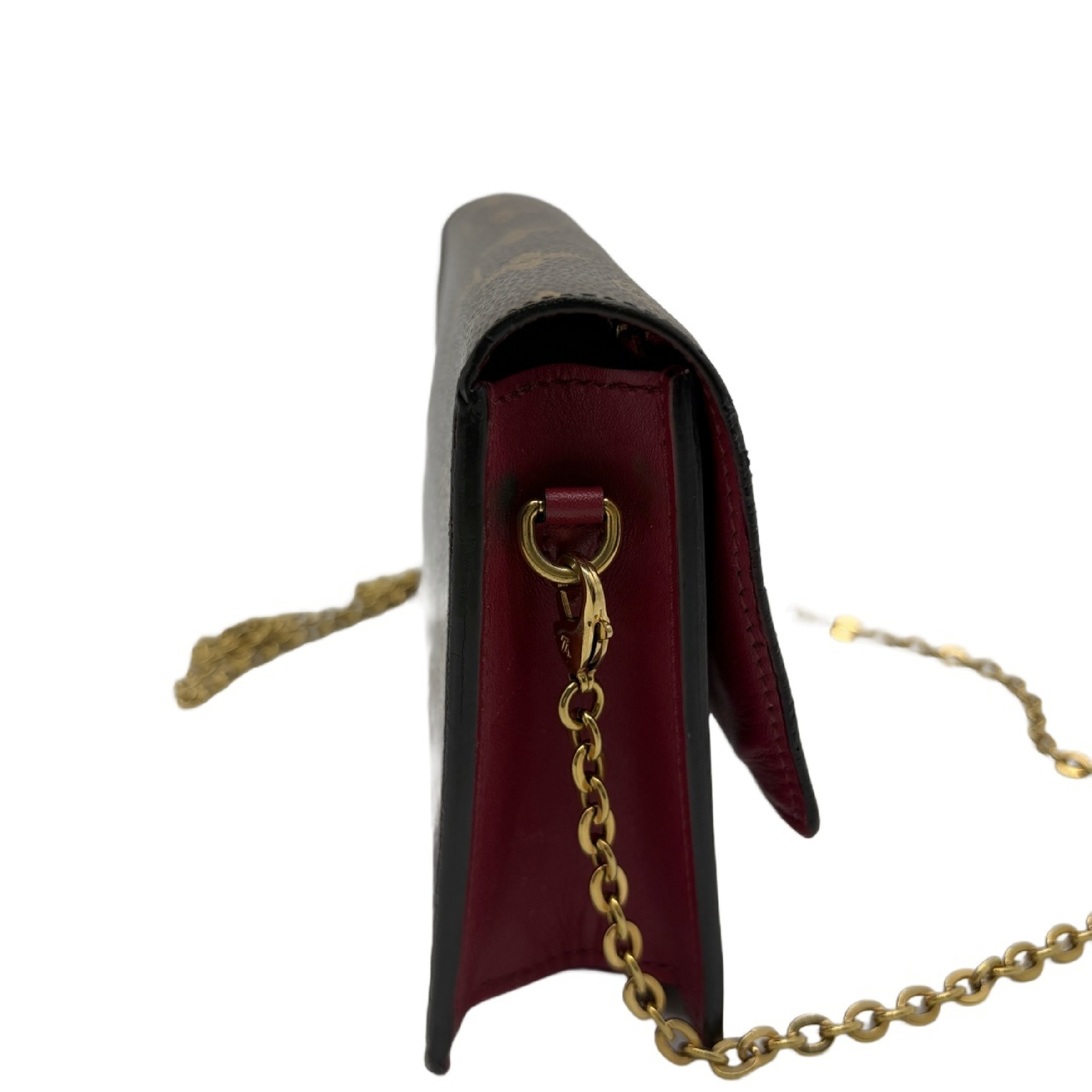 Monogram Portefeuille Flore Chain Wallet Shoulder Bag — view 3