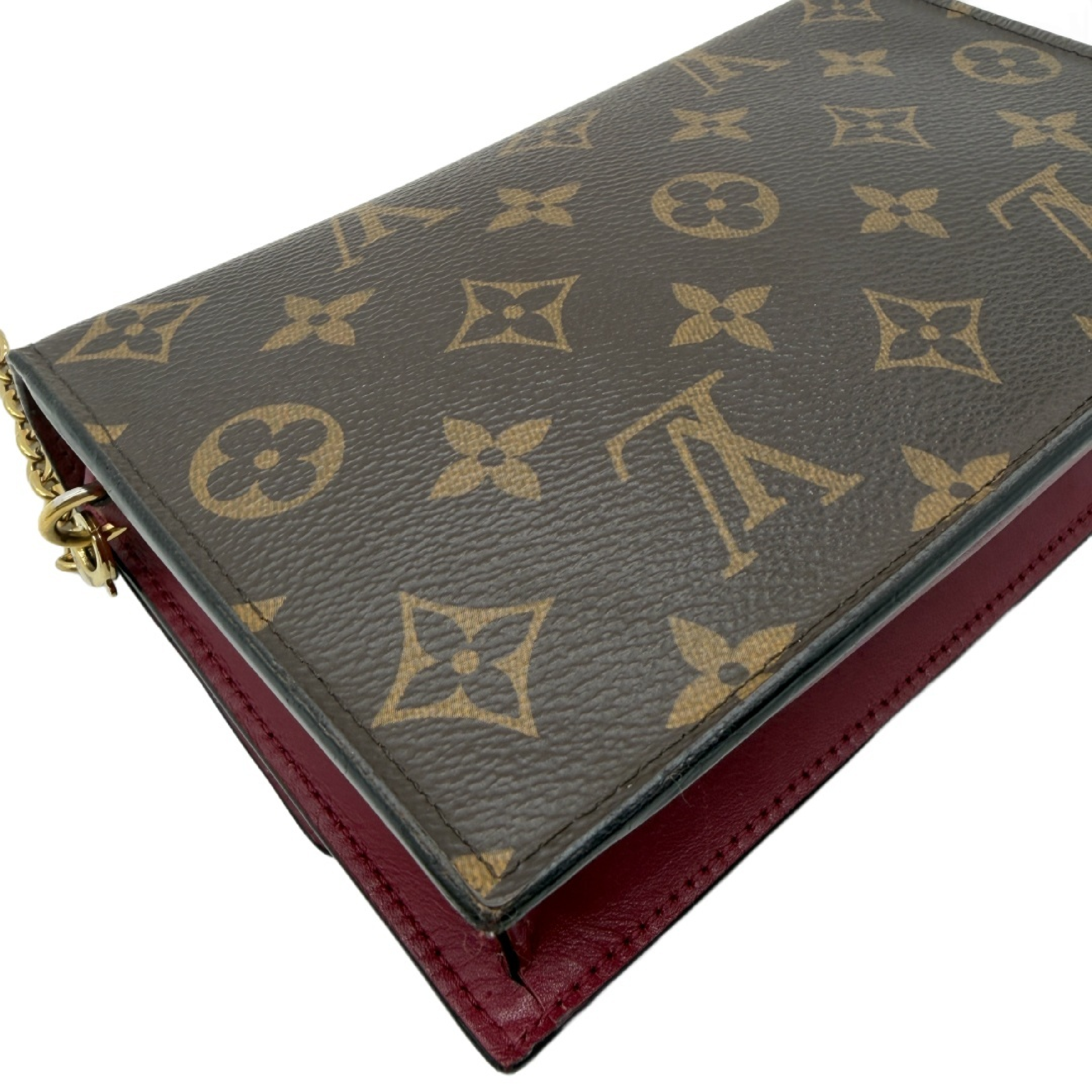 Monogram Portefeuille Flore Chain Wallet Shoulder Bag — view 8