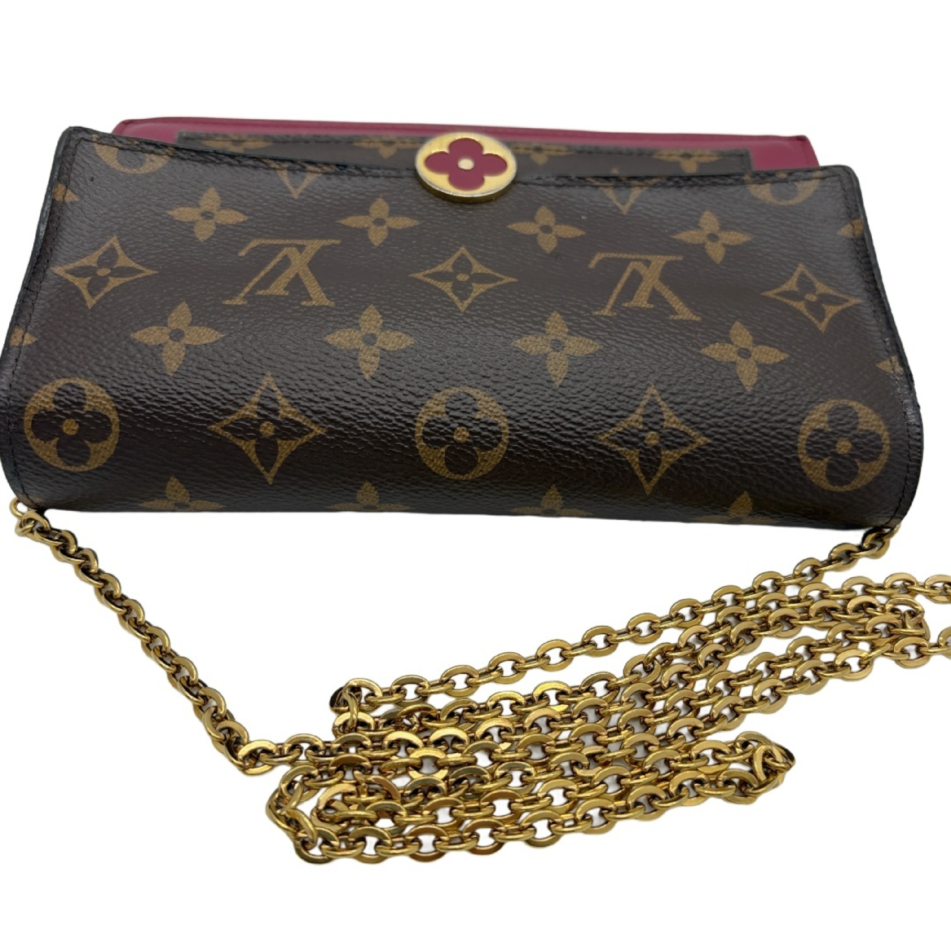 Monogram Portefeuille Flore Chain Wallet Shoulder Bag — view 10