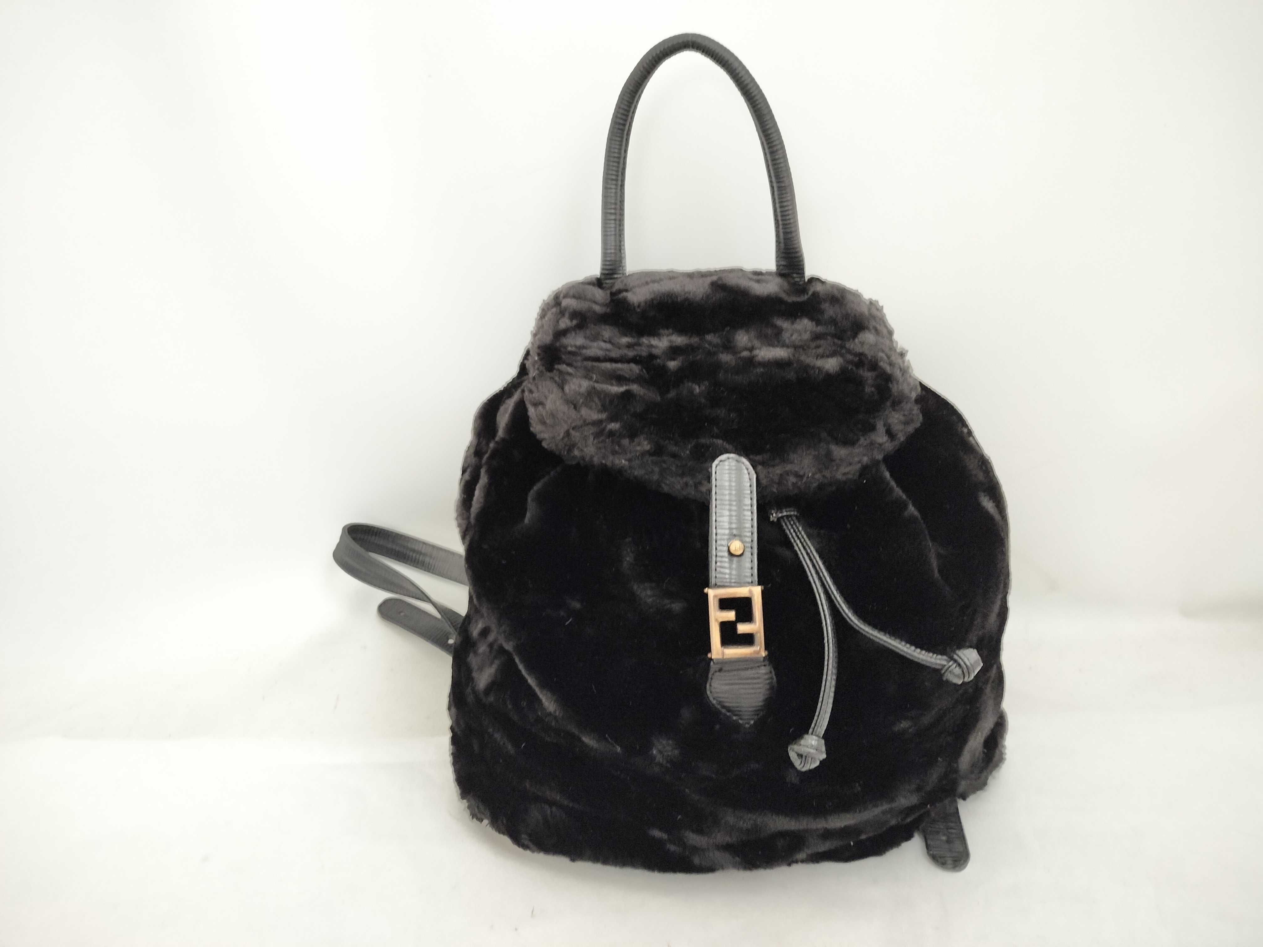 Fur Backpack Rucksack