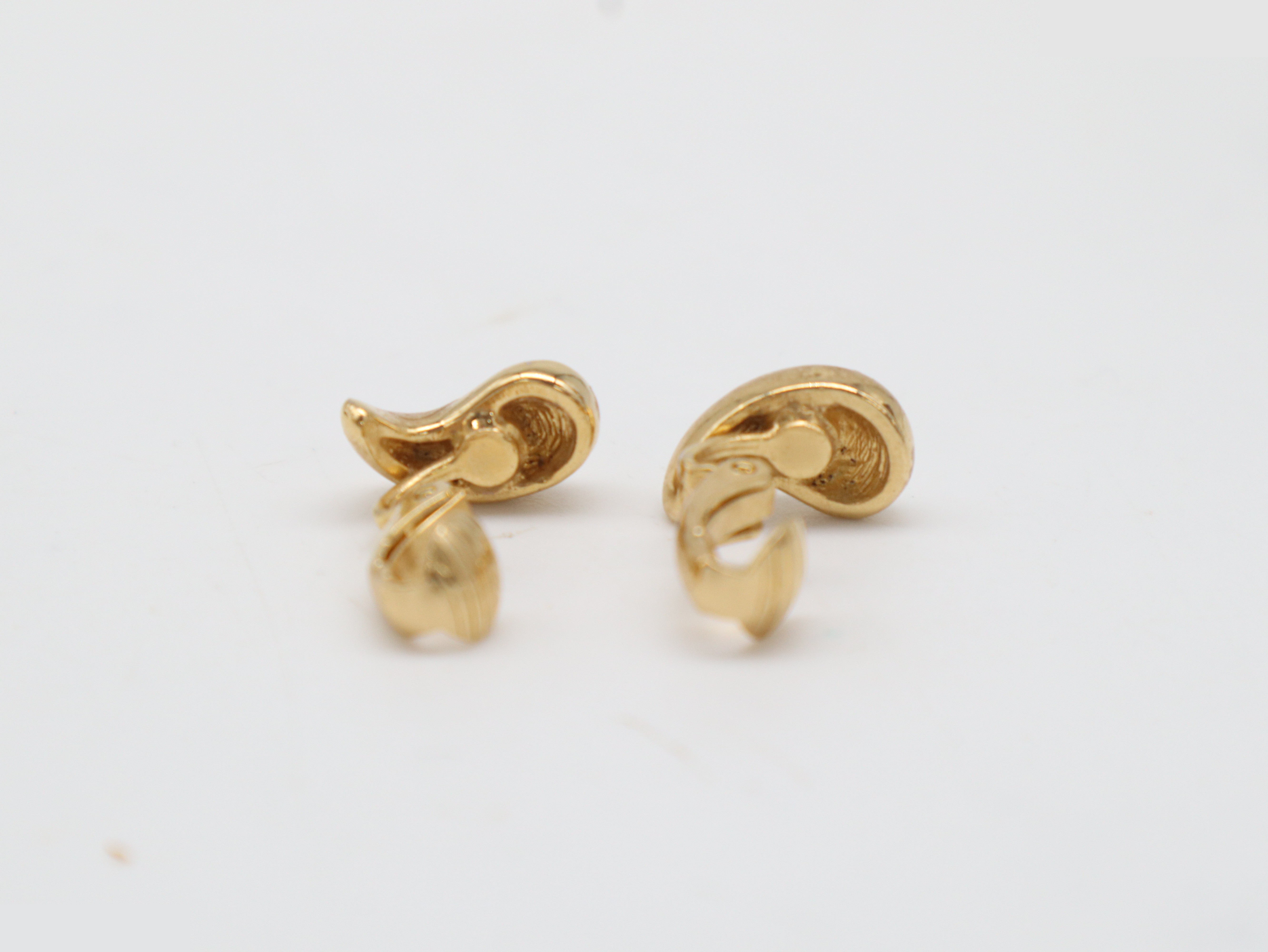 Rhinestone x GP drop earrings — view 3