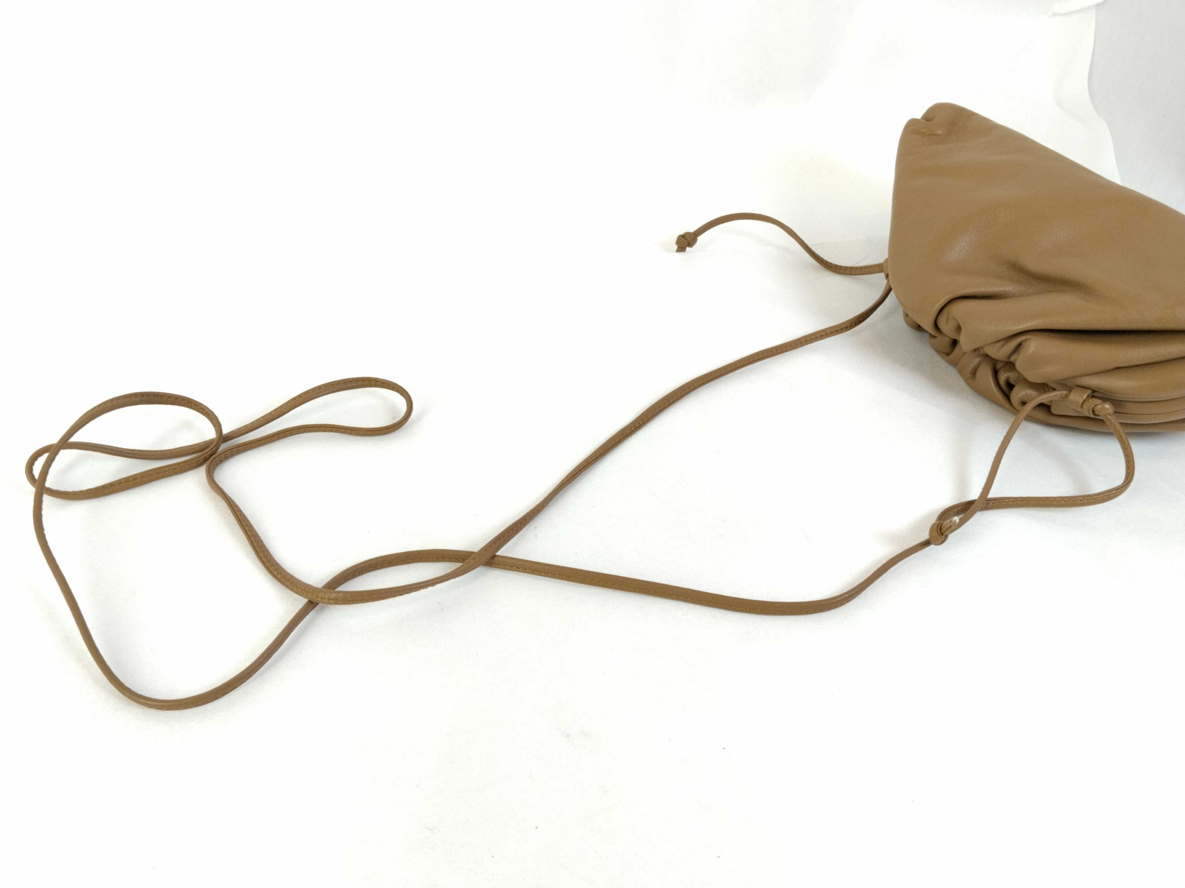 Mini The Pouch Leather Shoulder Bag (Brown) — view 3