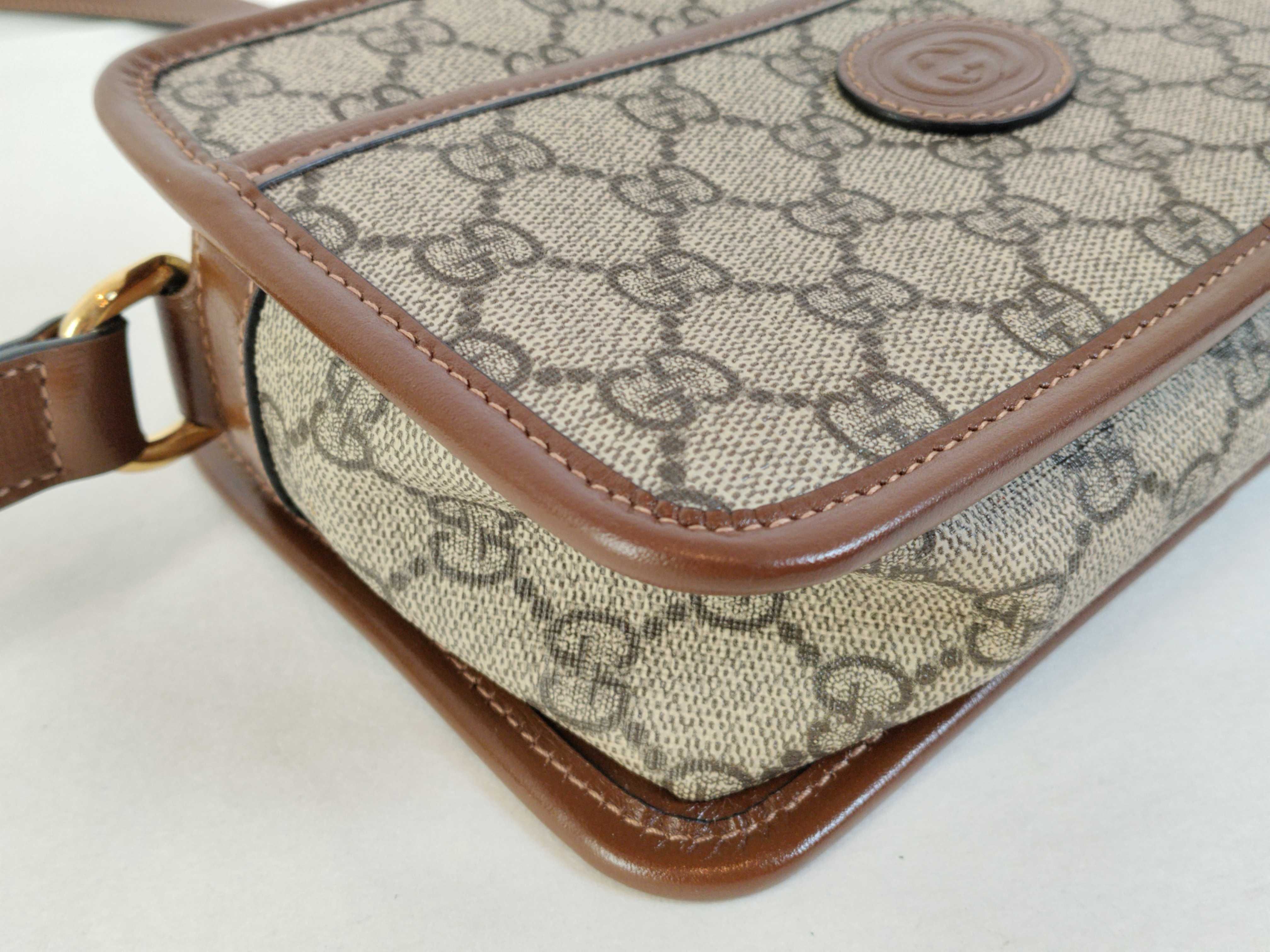 GG Supreme Leather Shoulder Bag — view 6