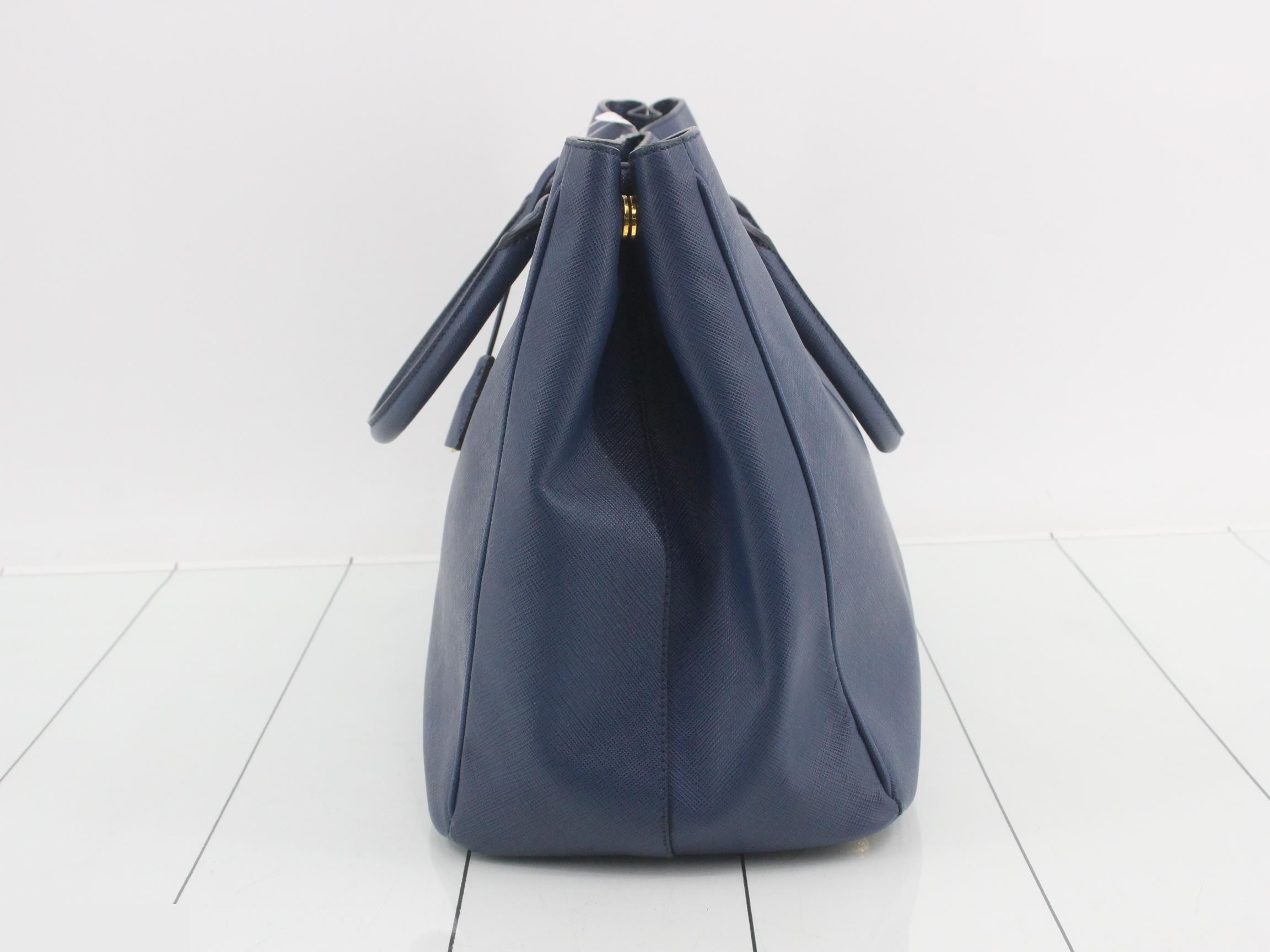 Galleria Saffiano Leather Blue — view 3