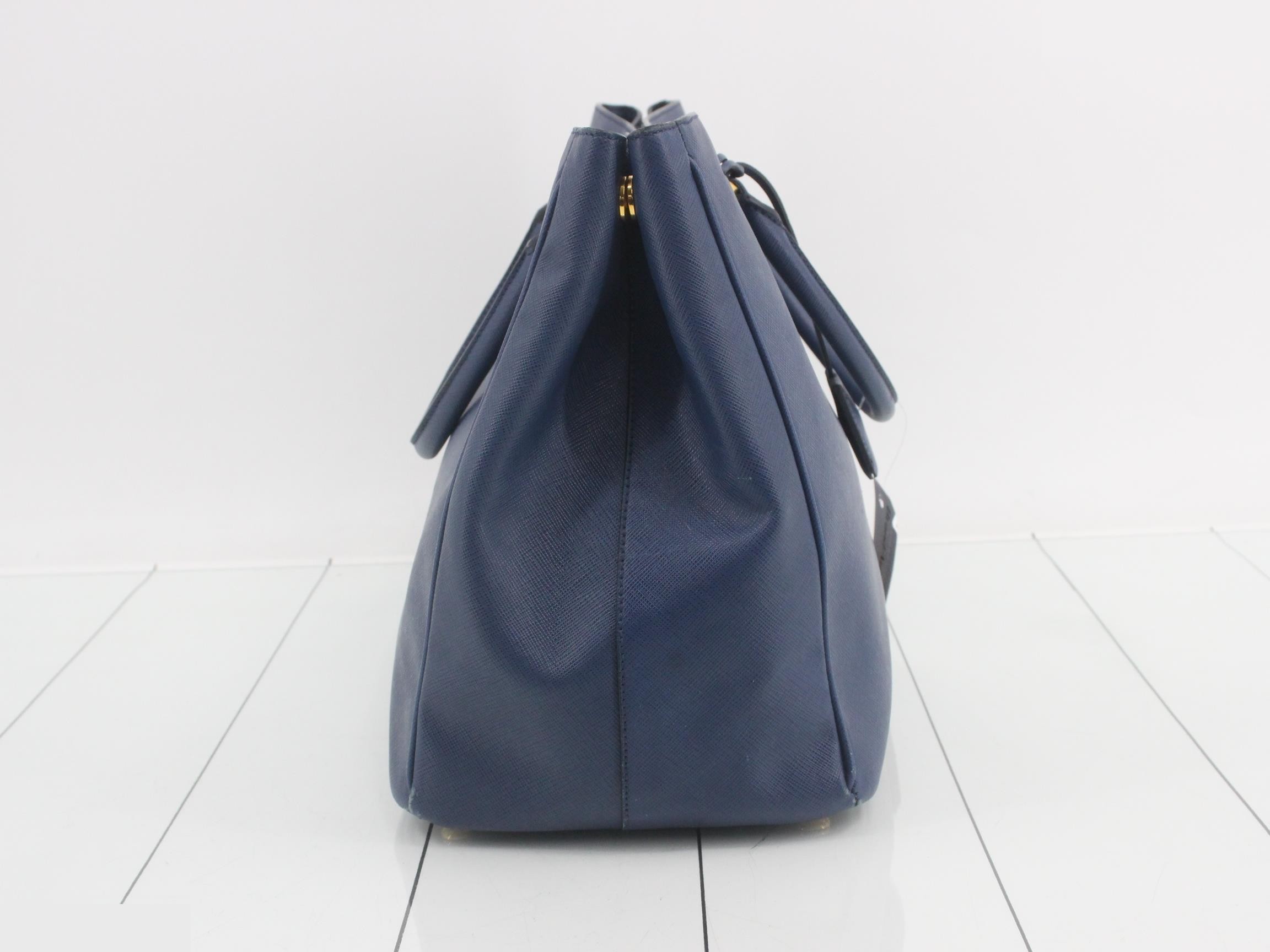 Galleria Saffiano Leather Blue — view 4