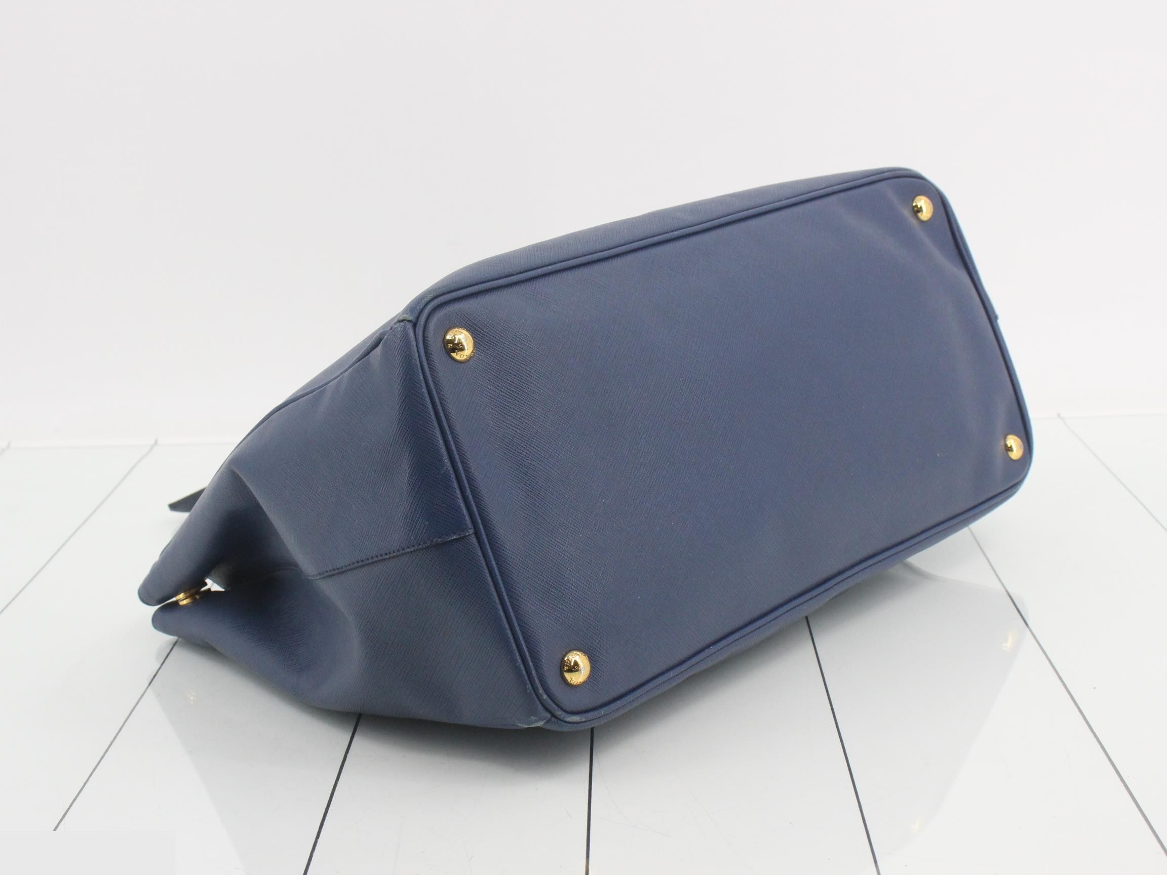 Galleria Saffiano Leather Blue — view 5