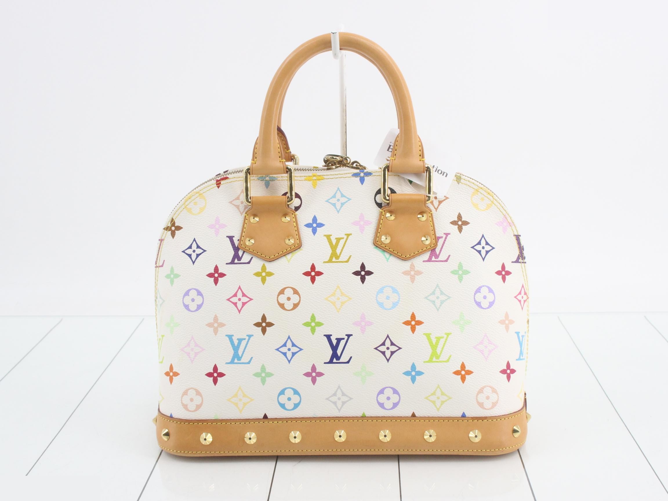 Monogram Multicolor Alma PM Blanc Handbag — view 2