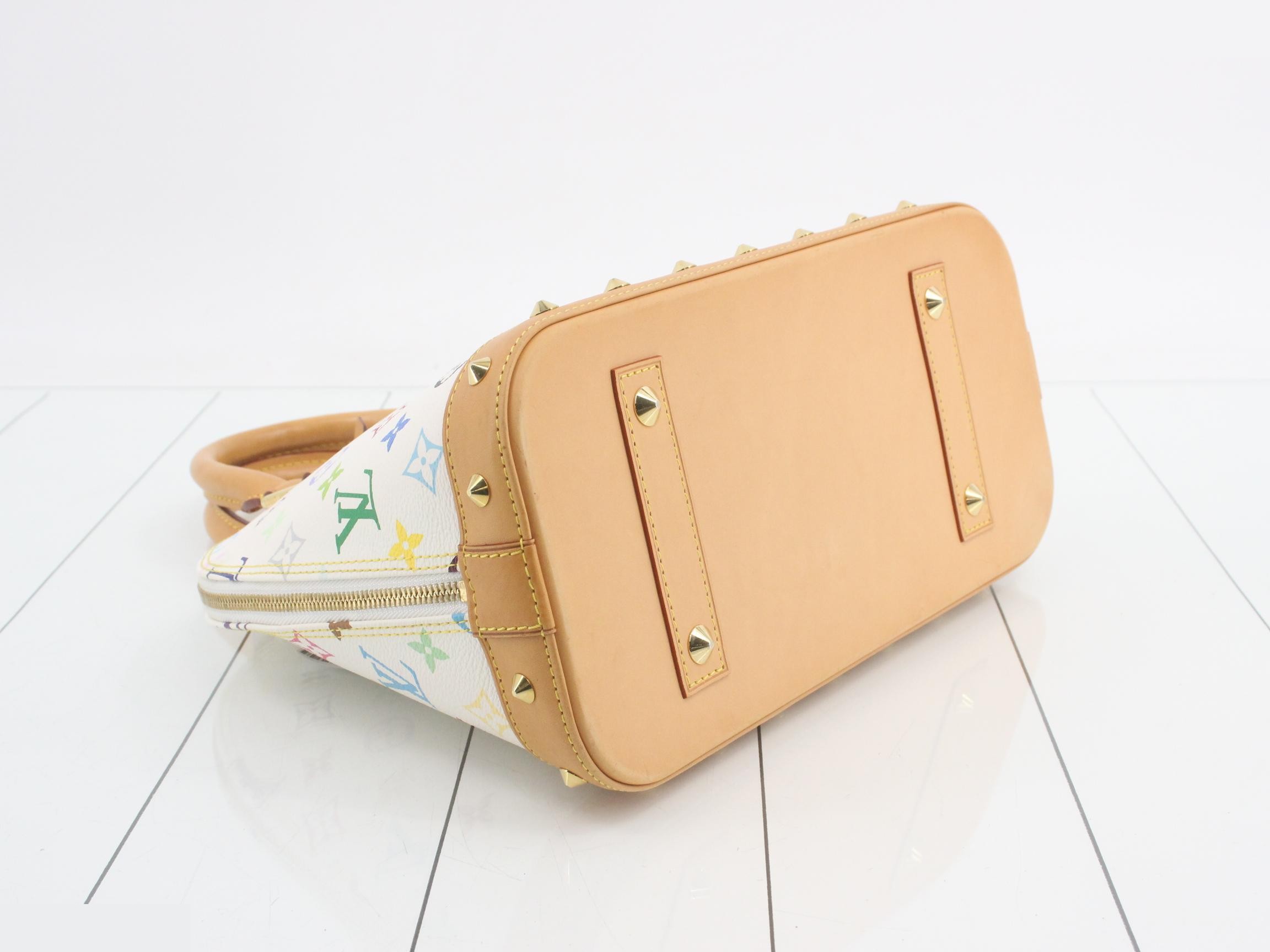 Monogram Multicolor Alma PM Blanc Handbag — view 5