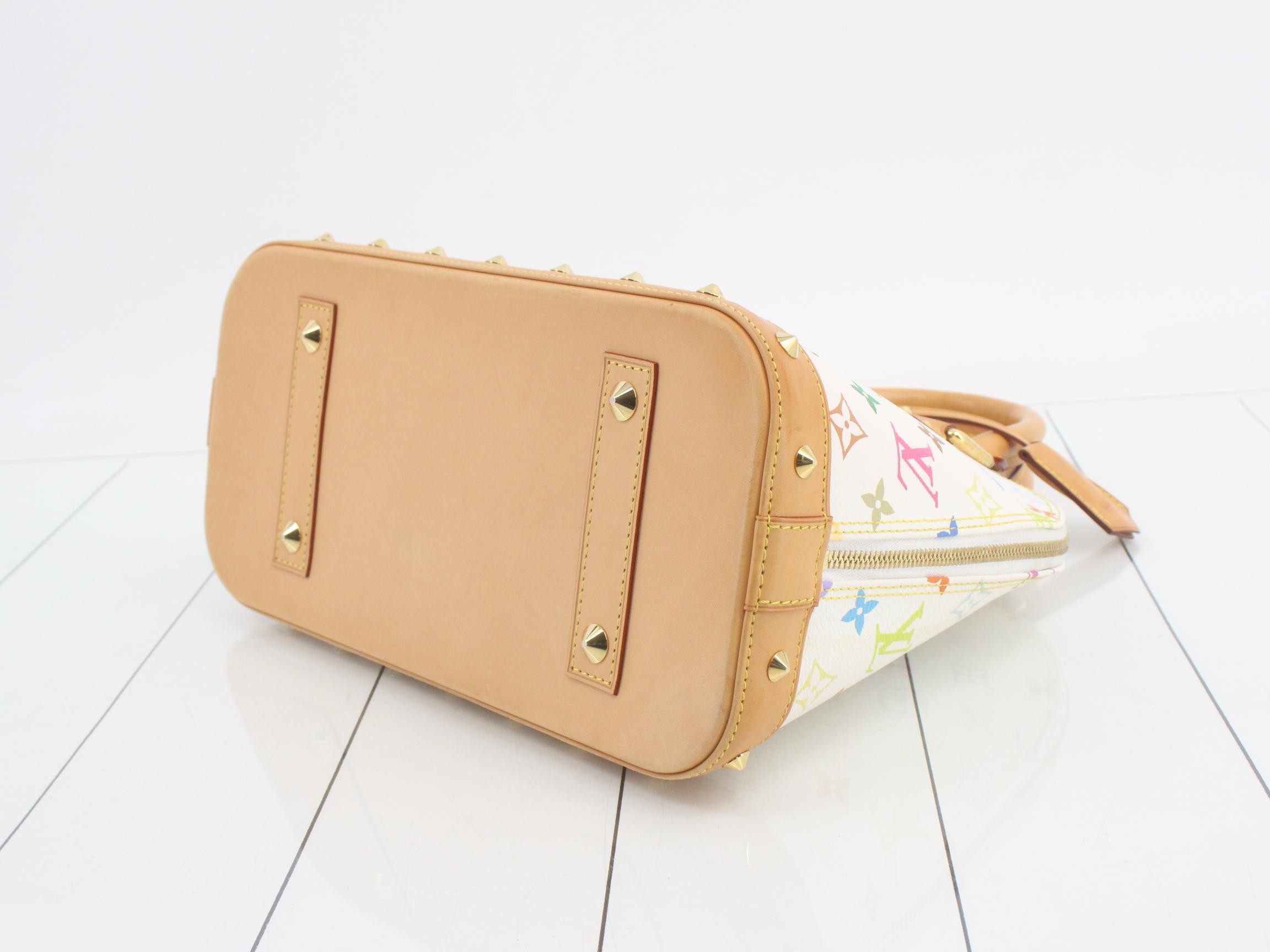 Monogram Multicolor Alma PM Blanc Handbag — view 6