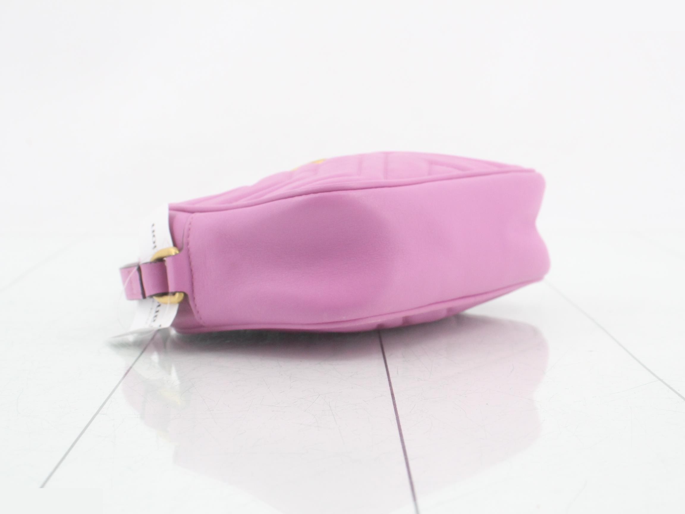 GG Marmont Leather Second Bag, Purple — view 5