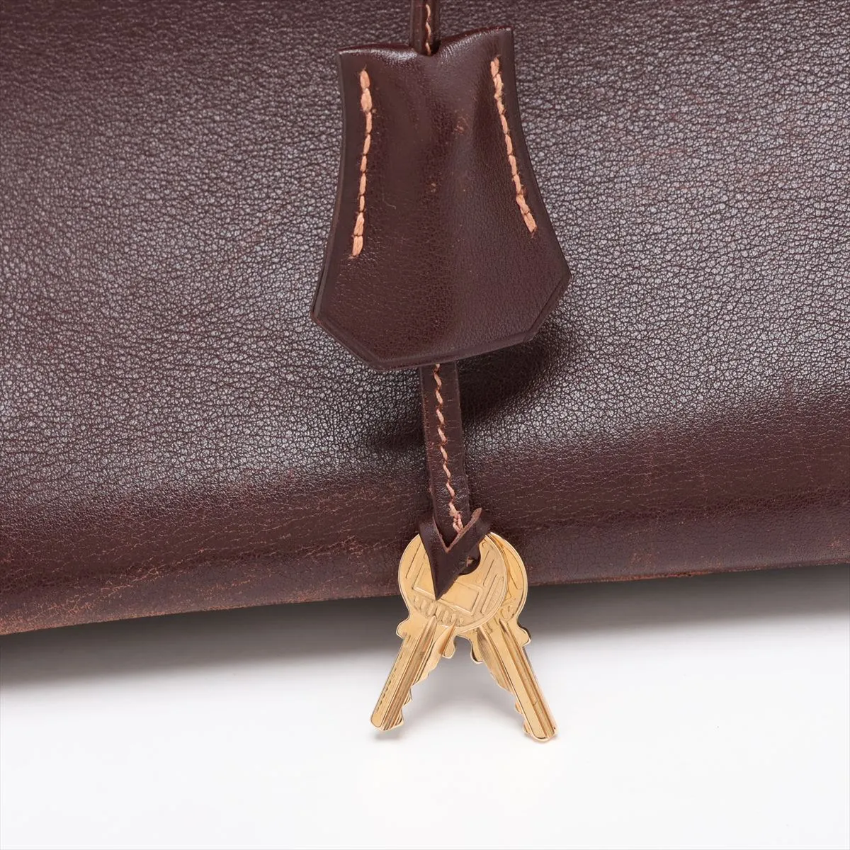 [Individually packaged] Hermes Birkin 35 Retourne Veau Gulliver Brown Gold Hardware Z: 1996 — view 11