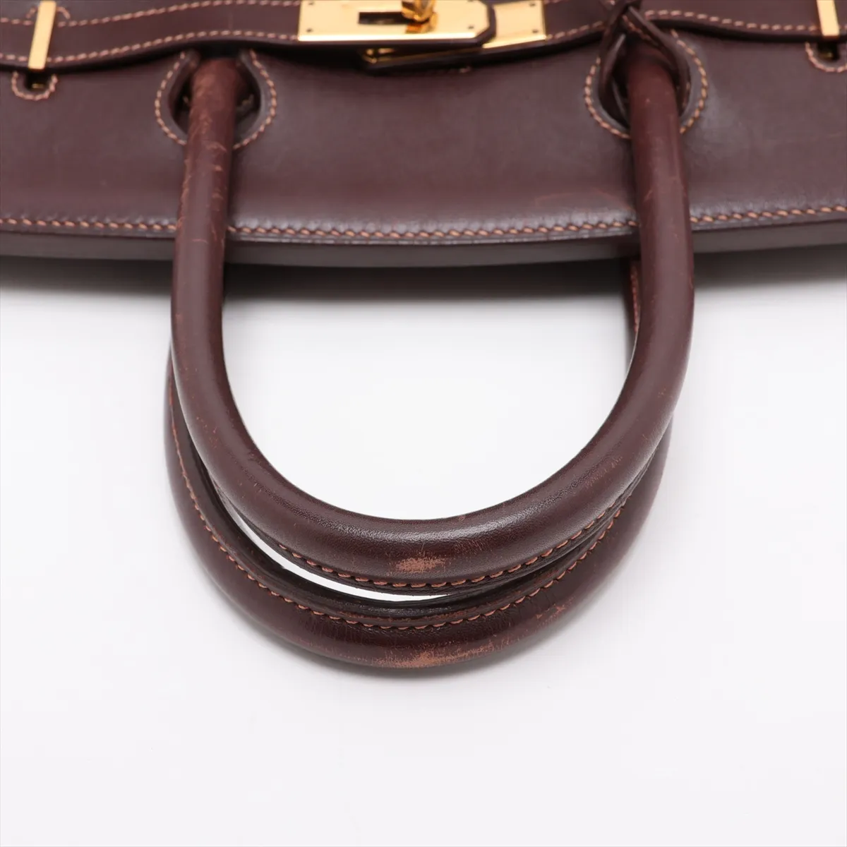 [Individually packaged] Hermes Birkin 35 Retourne Veau Gulliver Brown Gold Hardware Z: 1996 — view 5