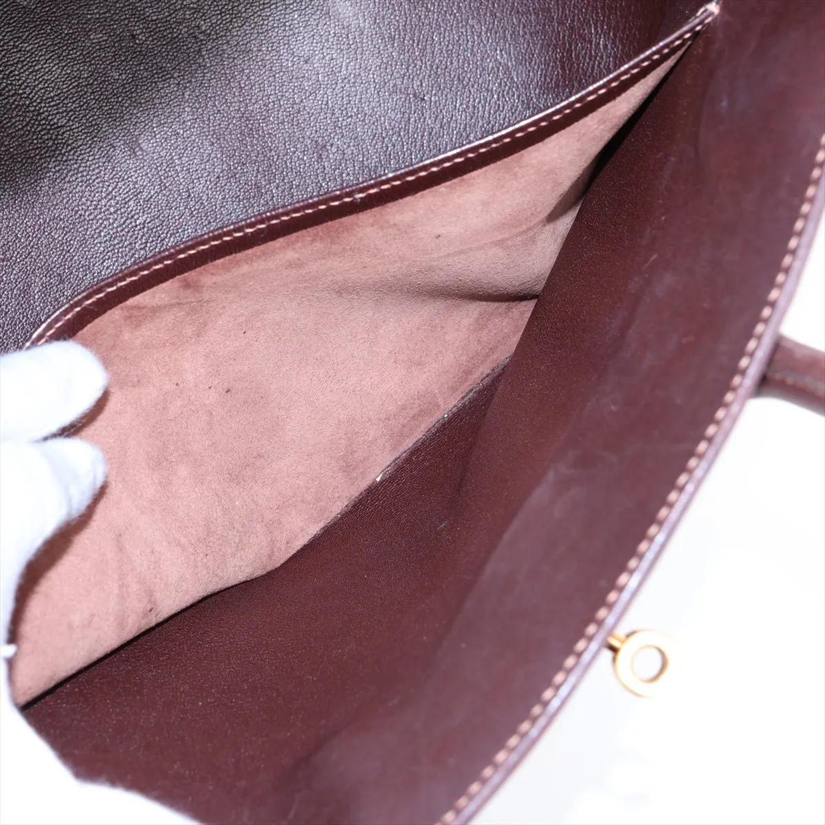 [Individually packaged] Hermes Birkin 35 Retourne Veau Gulliver Brown Gold Hardware Z: 1996 — view 8
