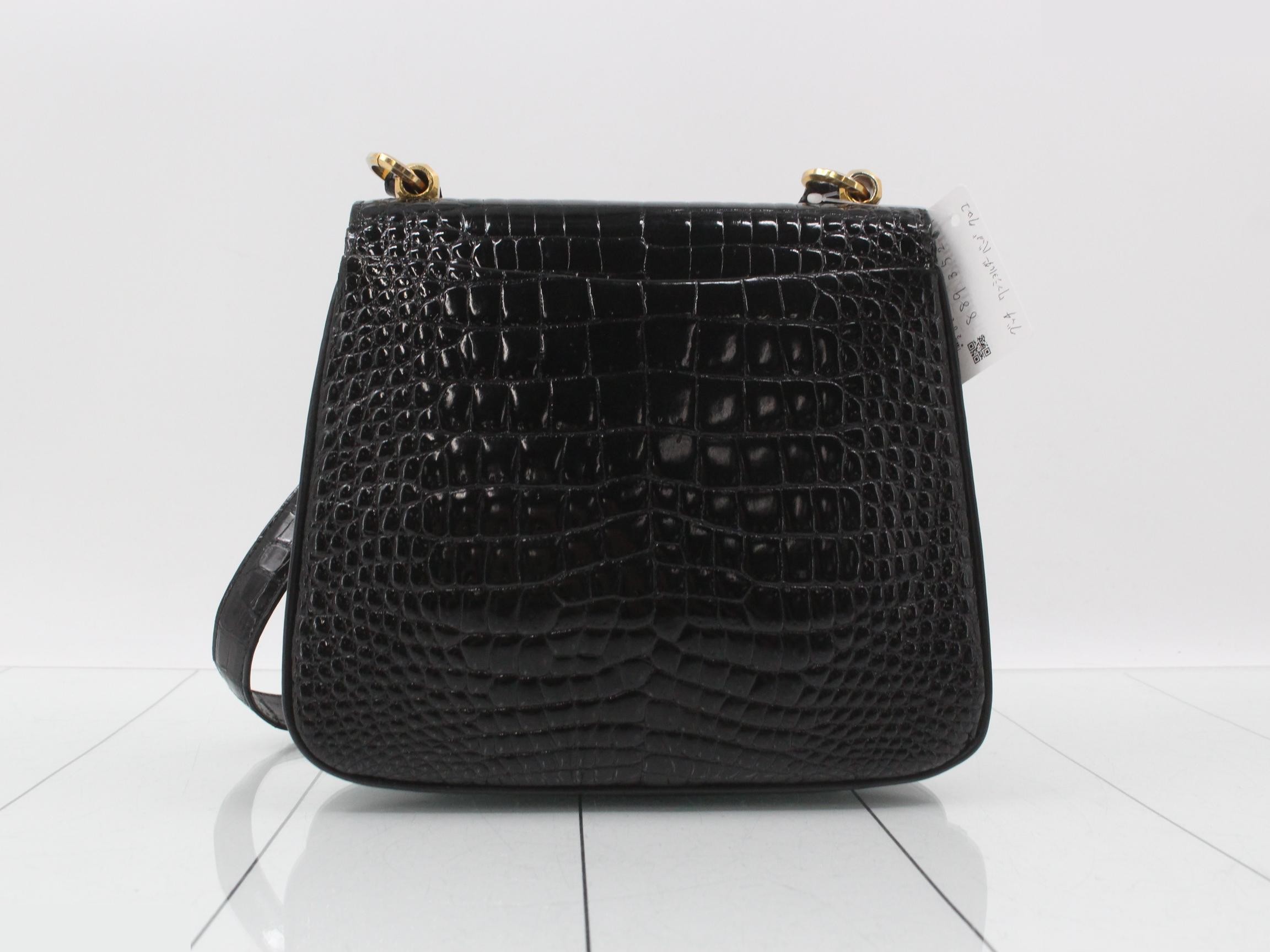 Crocodile one-shoulder bag, shoulder bag — view 2