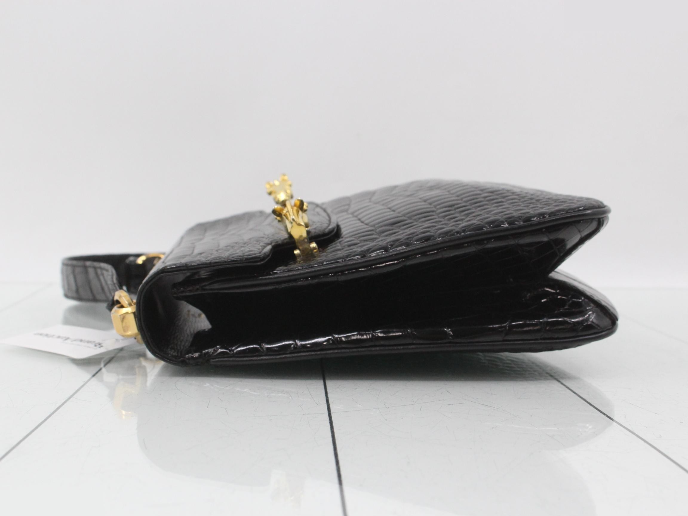 Crocodile one-shoulder bag, shoulder bag — view 4