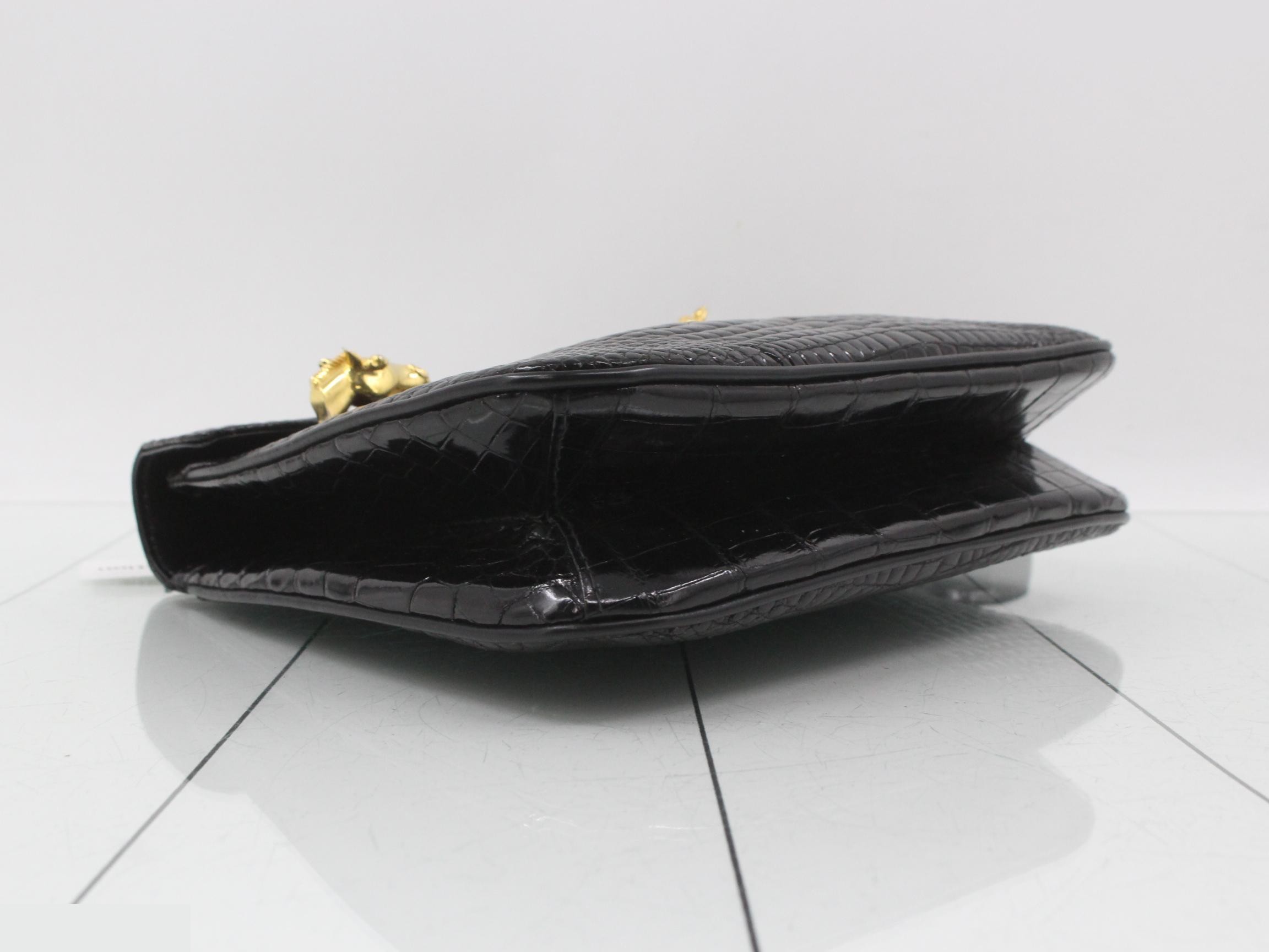 Crocodile one-shoulder bag, shoulder bag — view 5