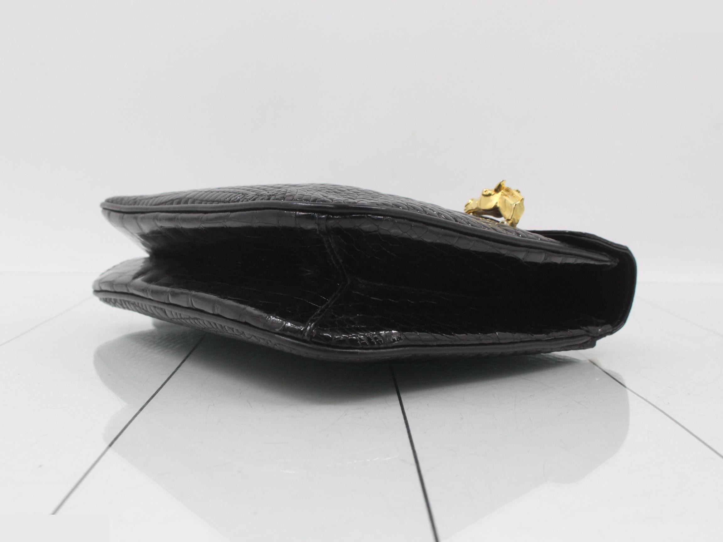 Crocodile one-shoulder bag, shoulder bag — view 6