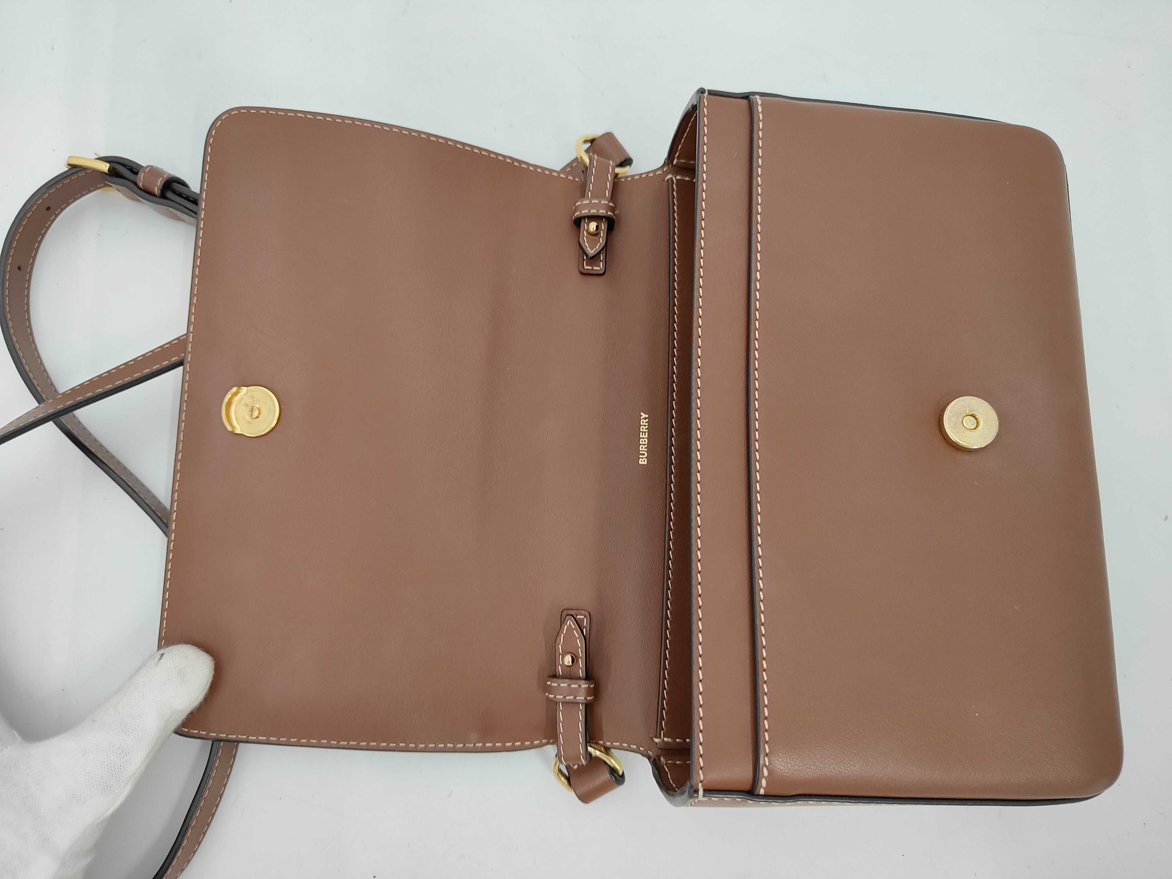 Horseferry Print Canvas & Leather Shoulder Bag — view 8