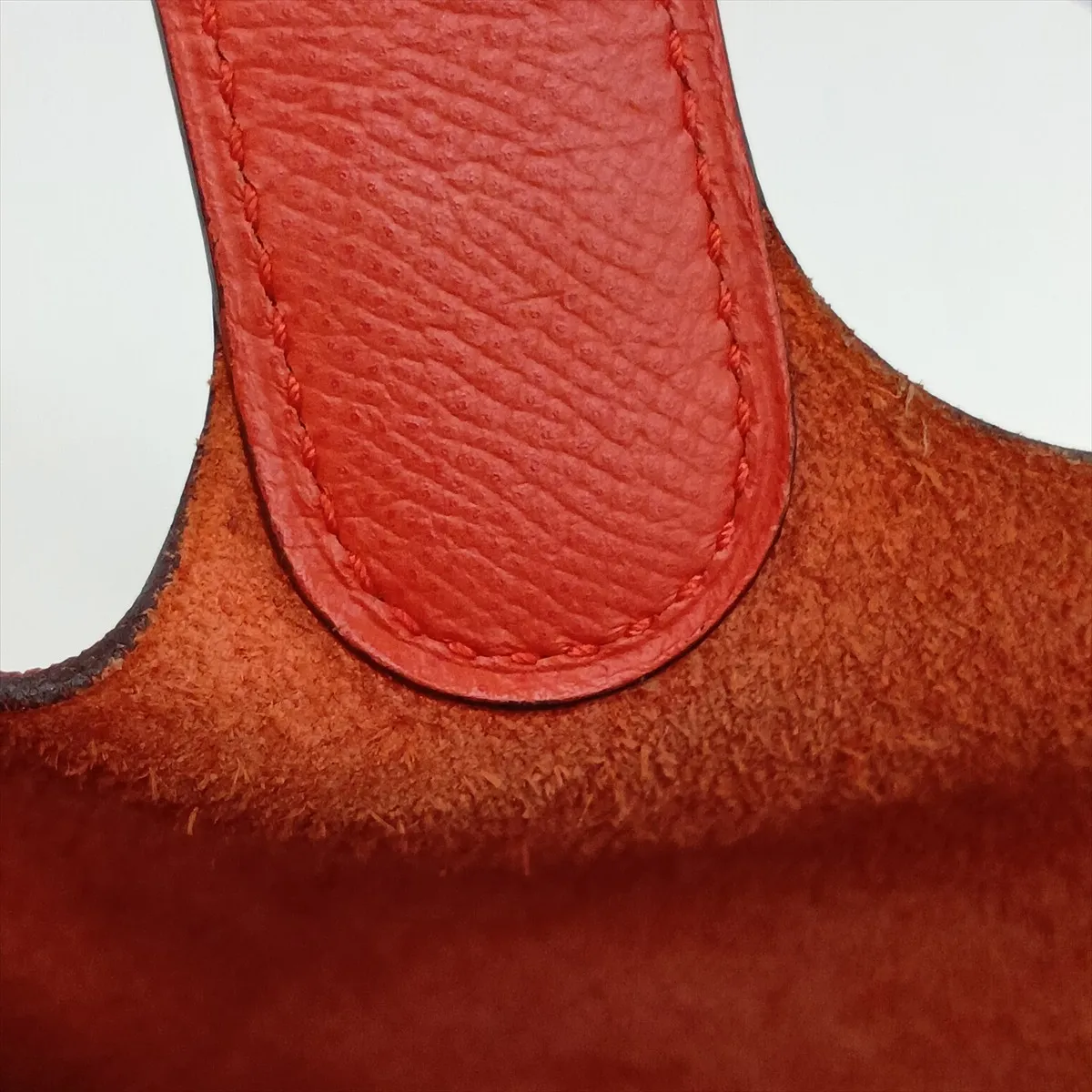 Hermès Picotin Lock 22 MM Tressage Veau Epsom Rouge Coeur x Blue Nord x Rouge H Silver Hardware D:2019 — view 14
