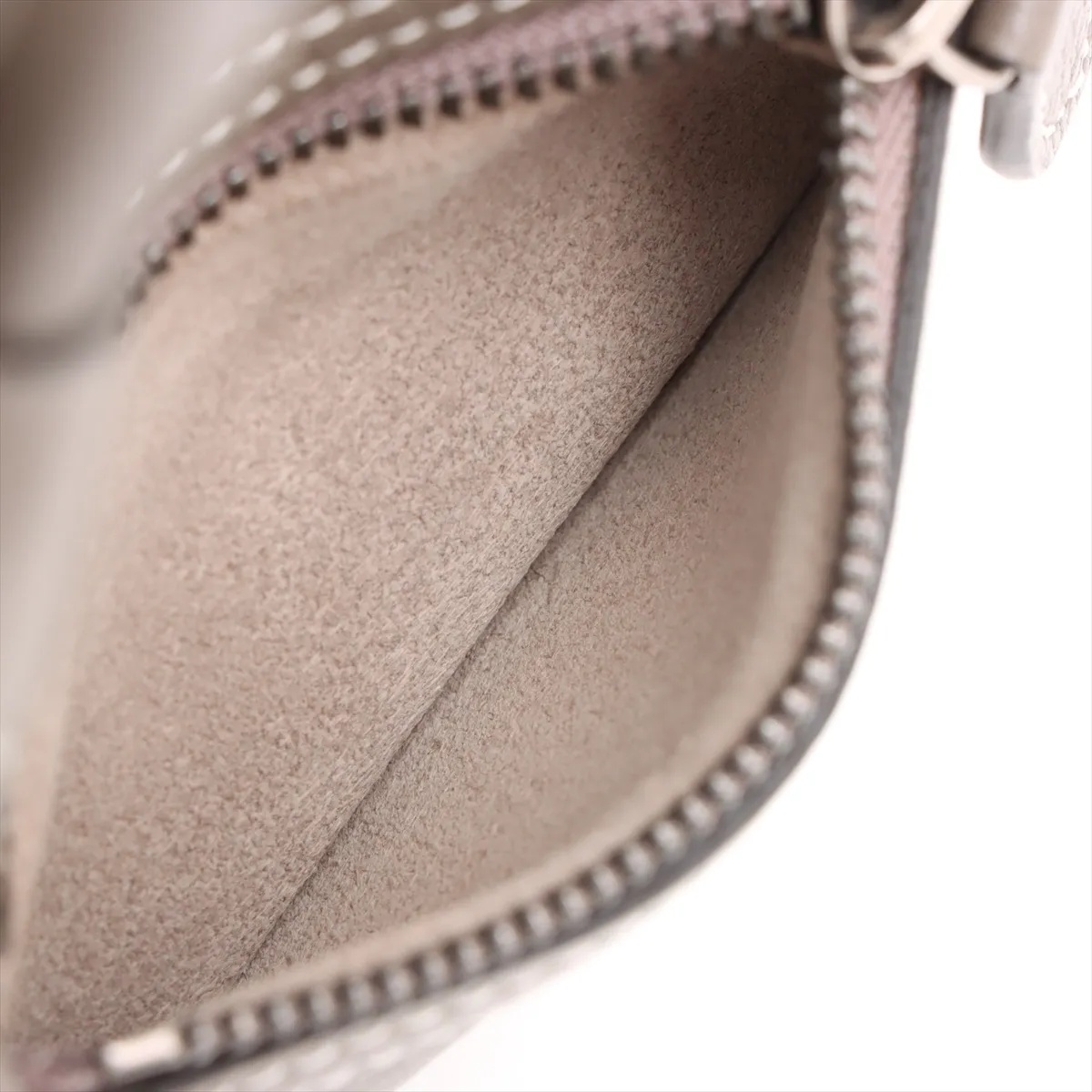 Luggage Nano Shopper Leather 2-Way Handbag, Greige — view 10