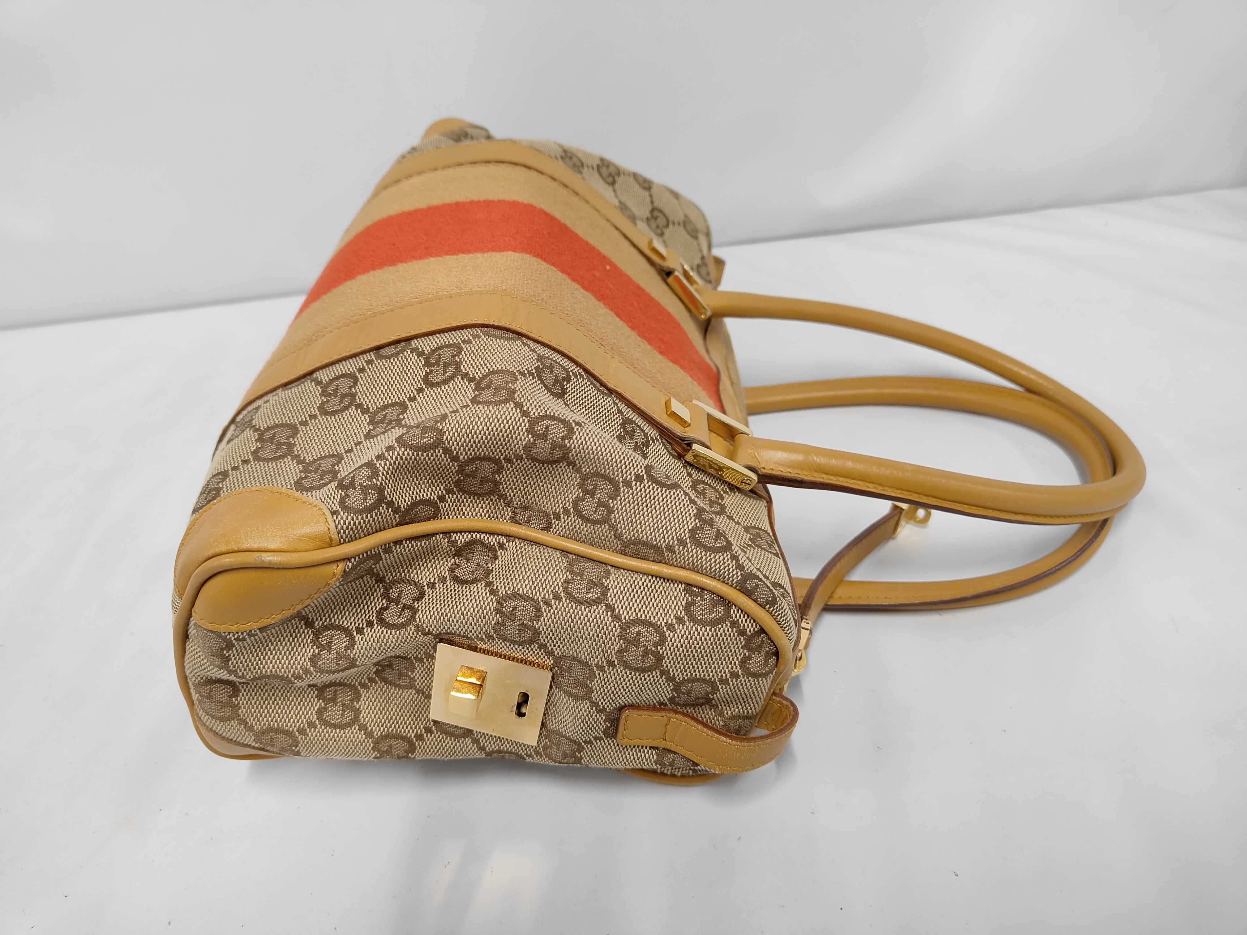GG Canvas Sherry Boston Bag — view 10