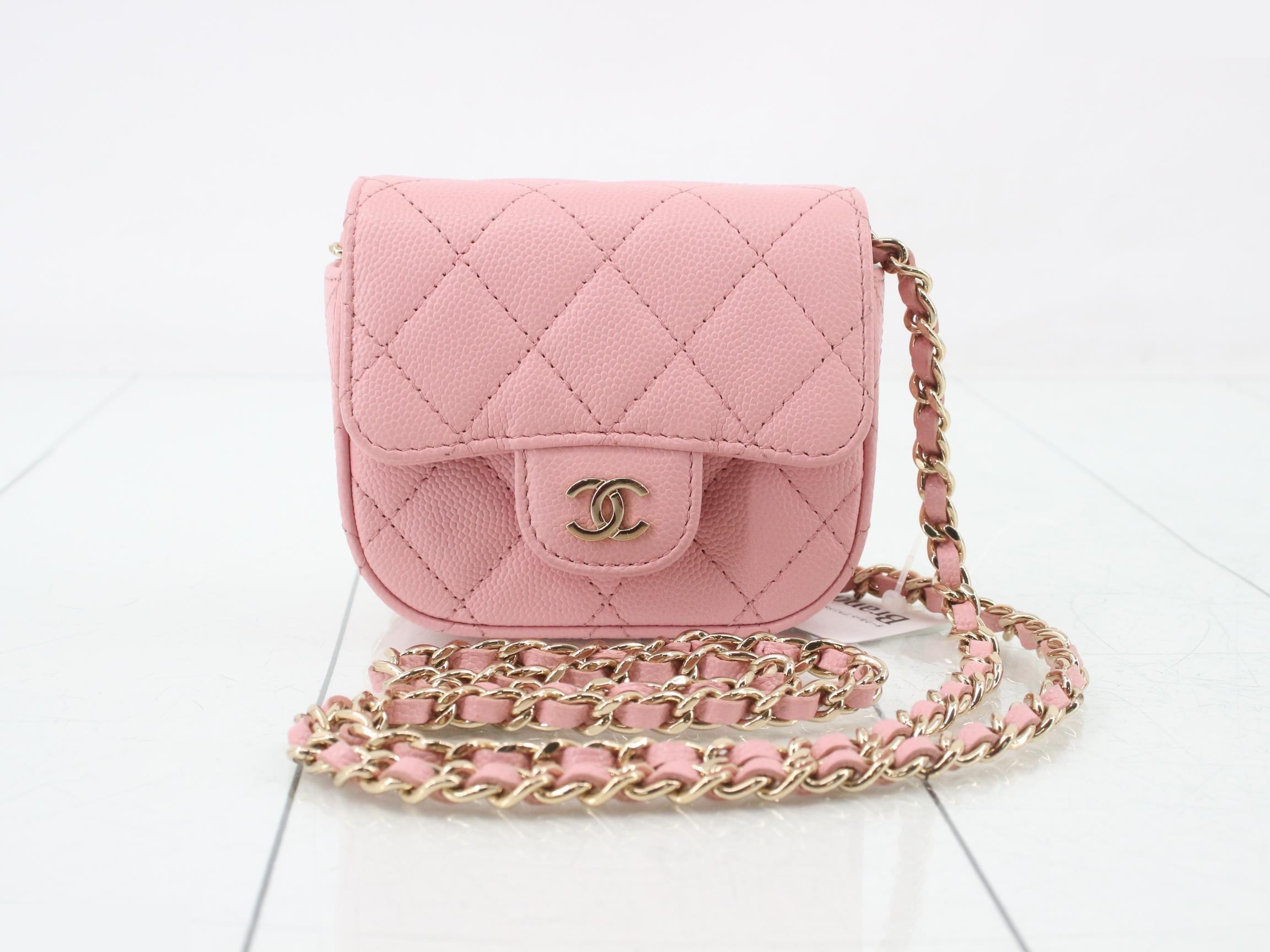 Clutch Chain Clutch Shoulder Pouch Caviar Skin Mat