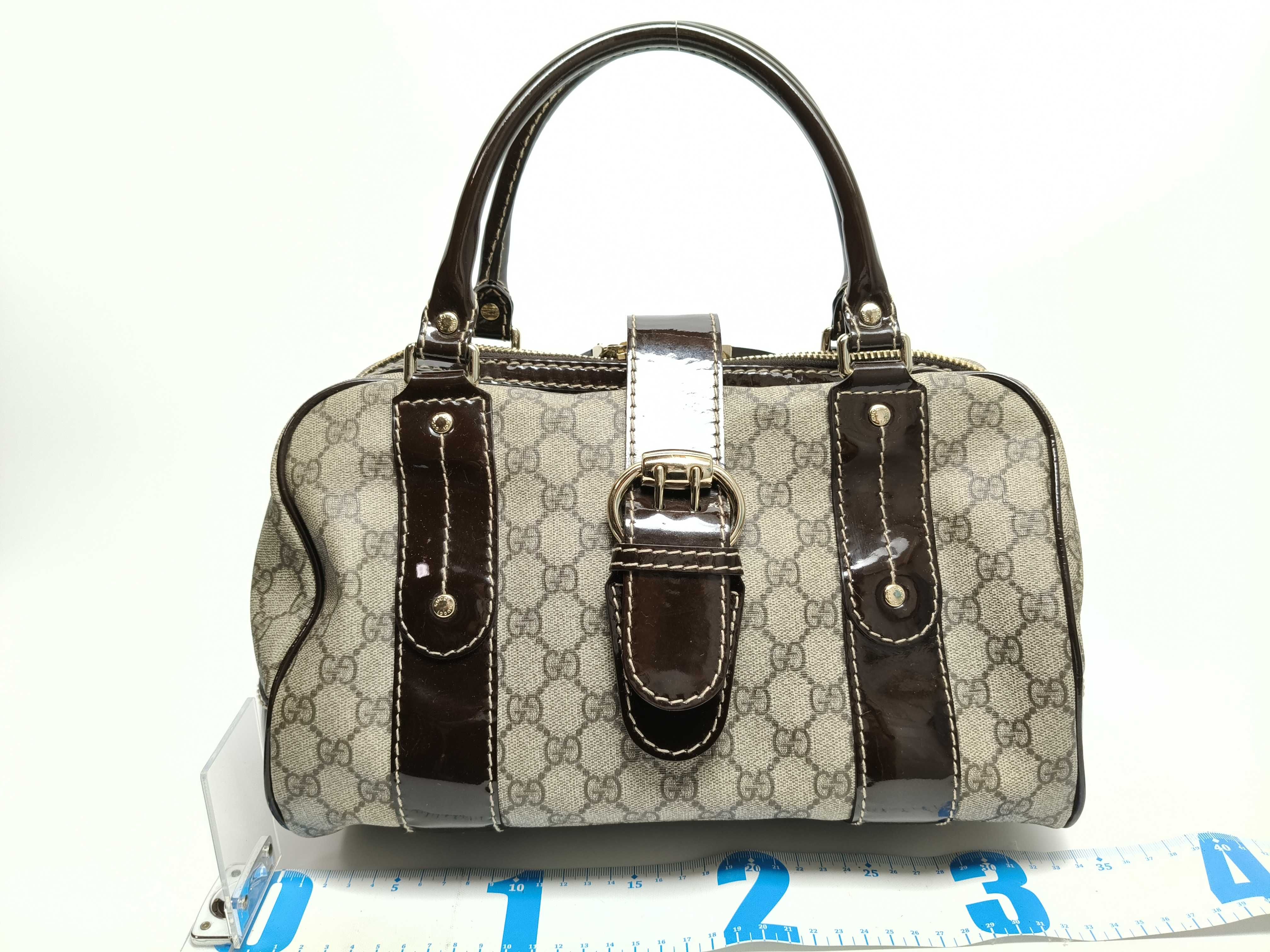 GG Supreme Bowling Bag, GG Supreme Enamel, 203516 Handbag — view 2