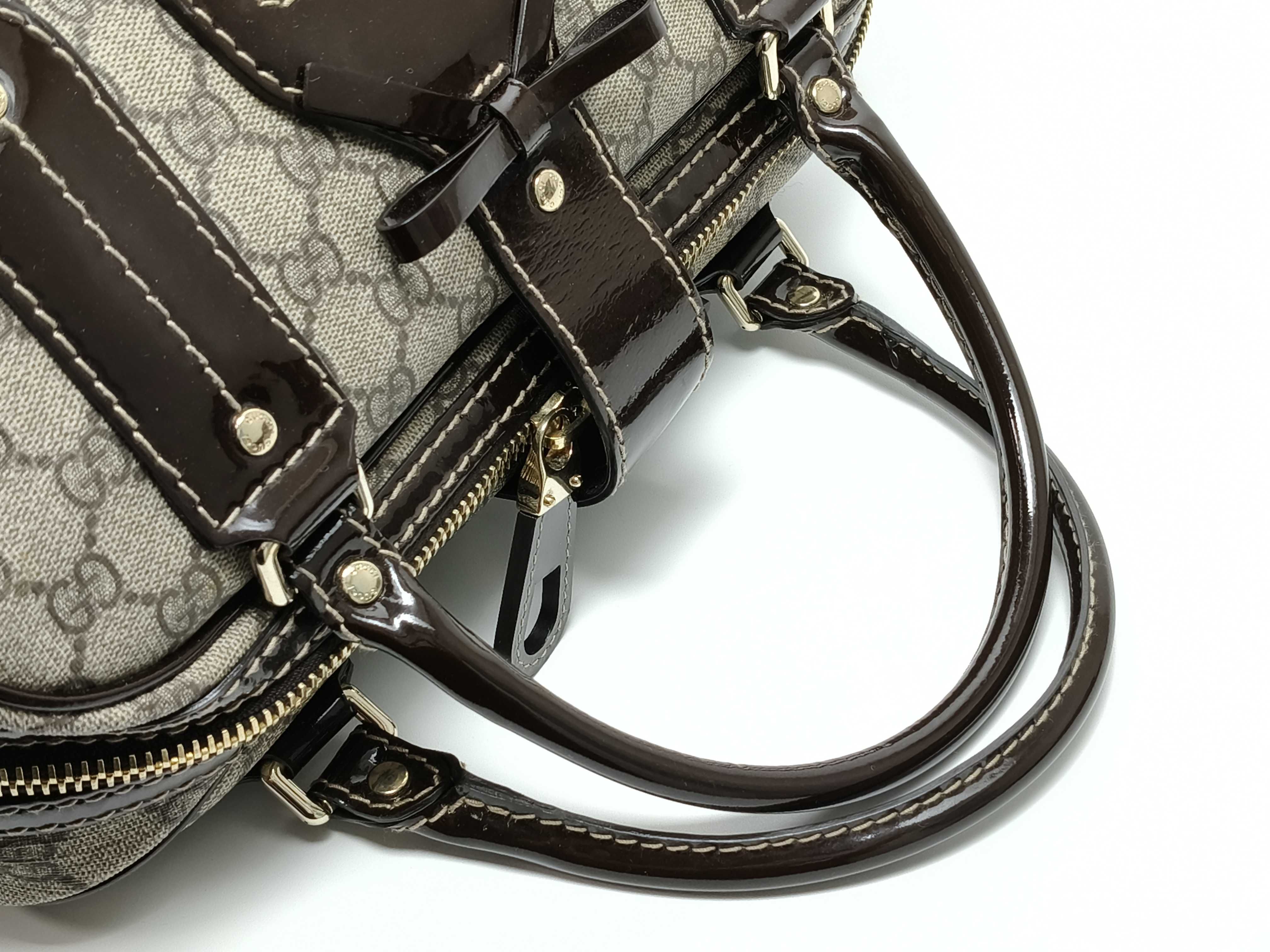 GG Supreme Bowling Bag, GG Supreme Enamel, 203516 Handbag — view 3
