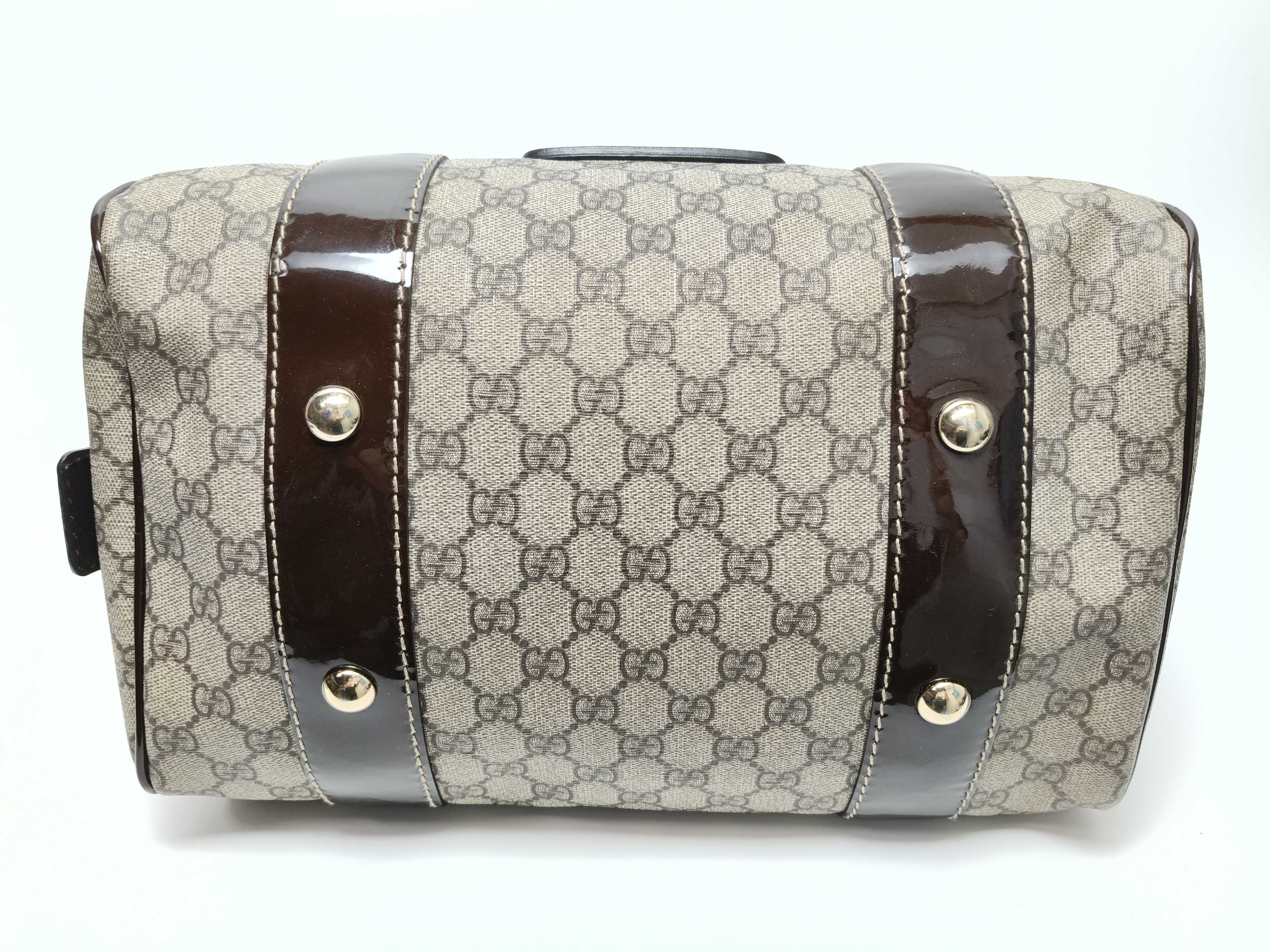 GG Supreme Bowling Bag, GG Supreme Enamel, 203516 Handbag — view 8